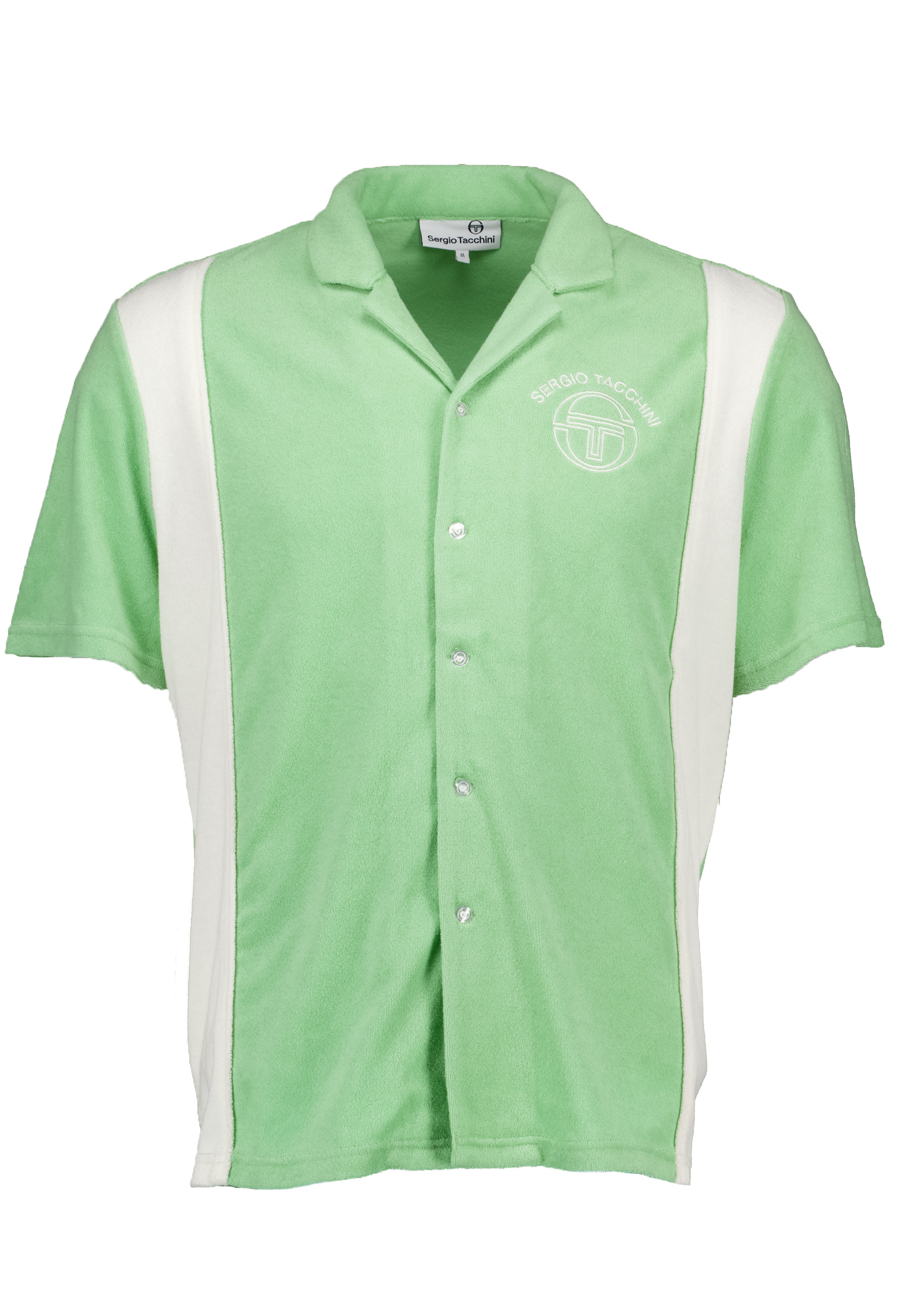 Sergio Tacchini Tano ss korte mouw overhemden groen Heren maat S