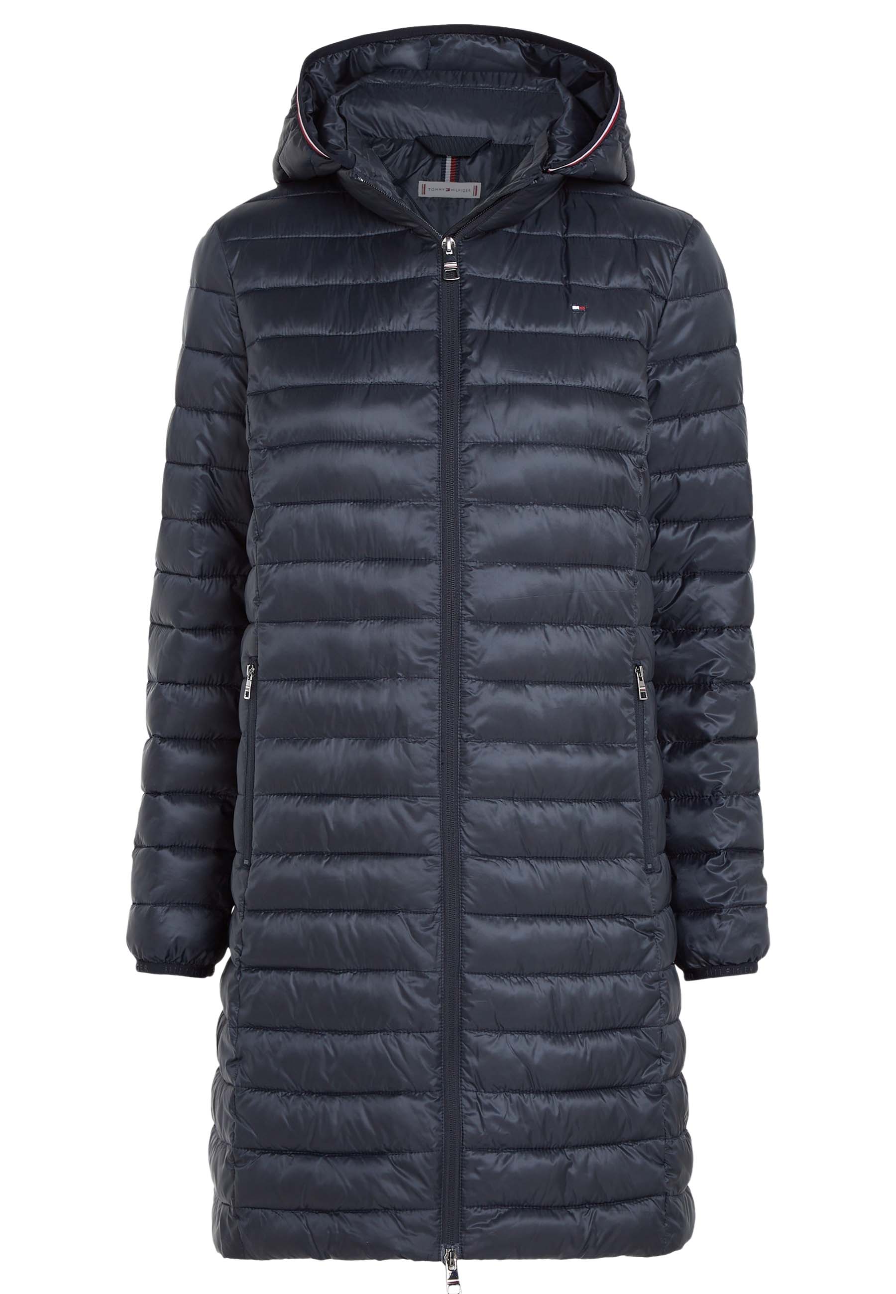 Tommy Hilfiger Lange Donsjas Donkerblauw Dames maat XS