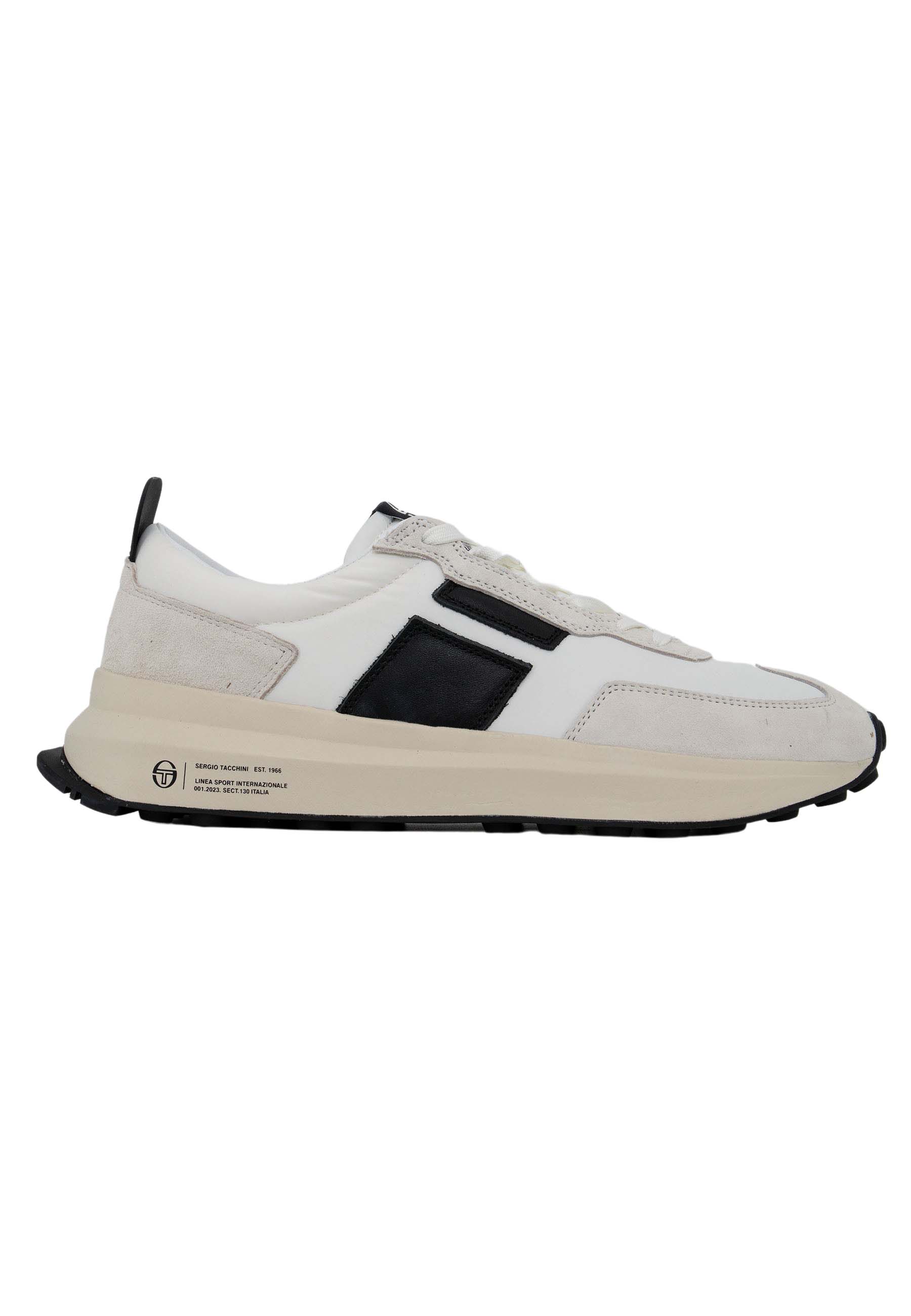 Sergio Tacchini 70&apos;s neo runner sneakers wit Heren maat 40
