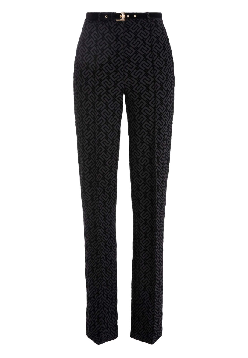 Elisabetta Franchi pantalons zwart Dames maat 44 IT