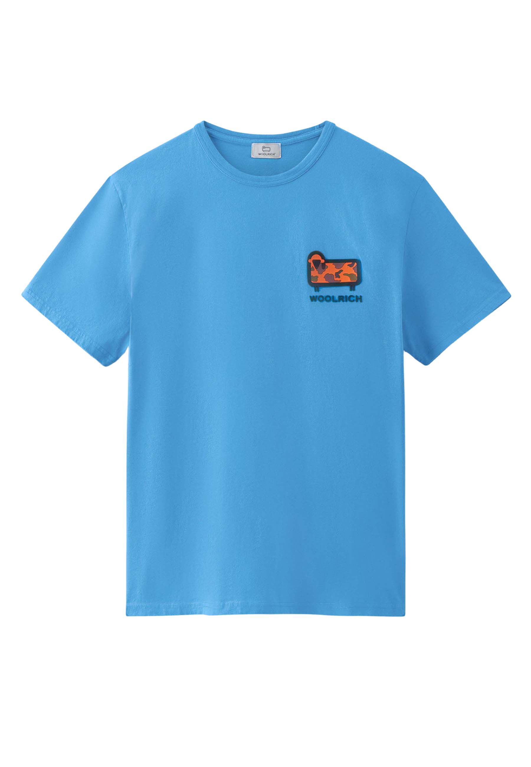 Woolrich Camo sheep tee t-shirts blauw Heren maat M