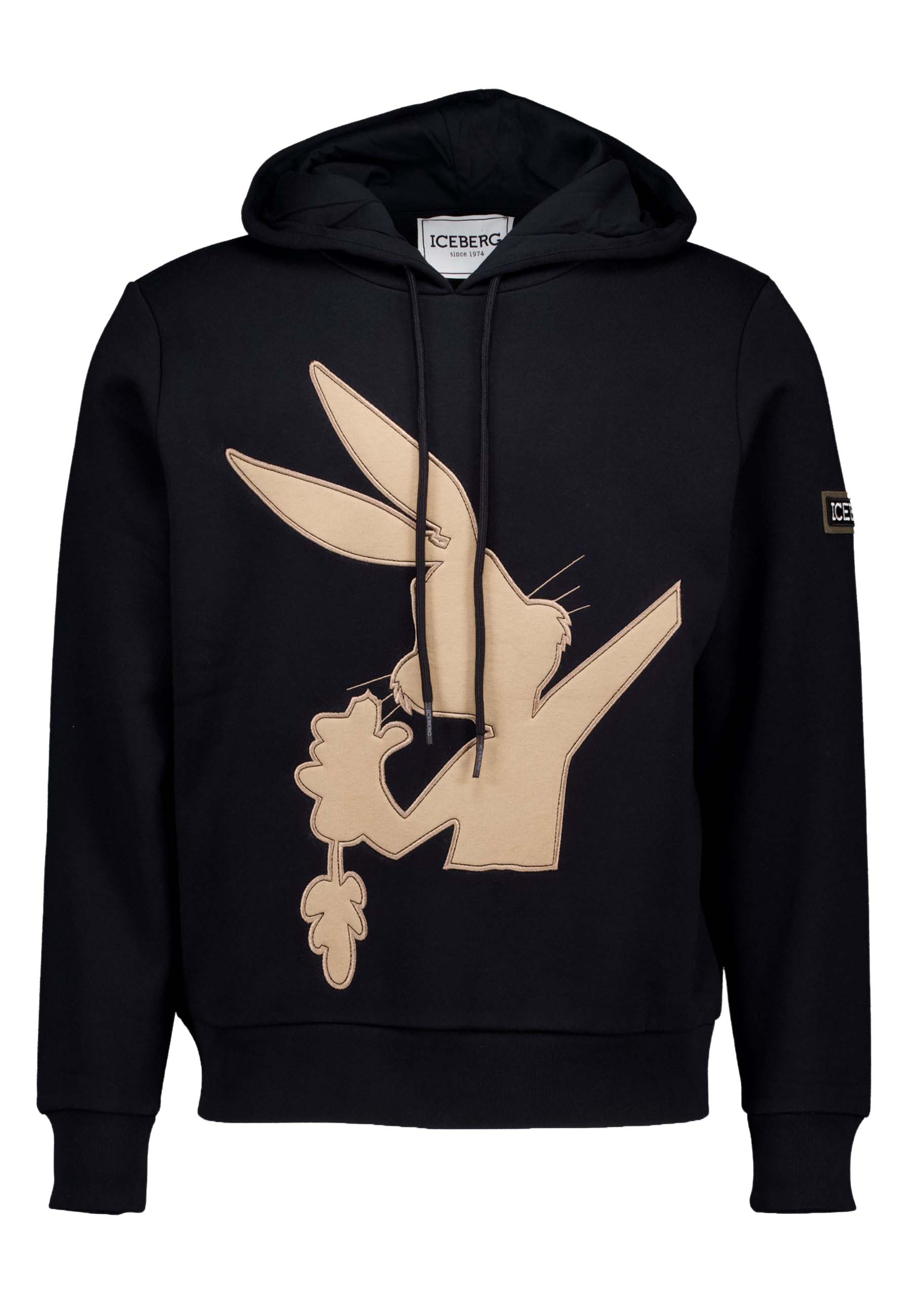Iceberg Trui Zwart Katoen maat M hoodies zwart