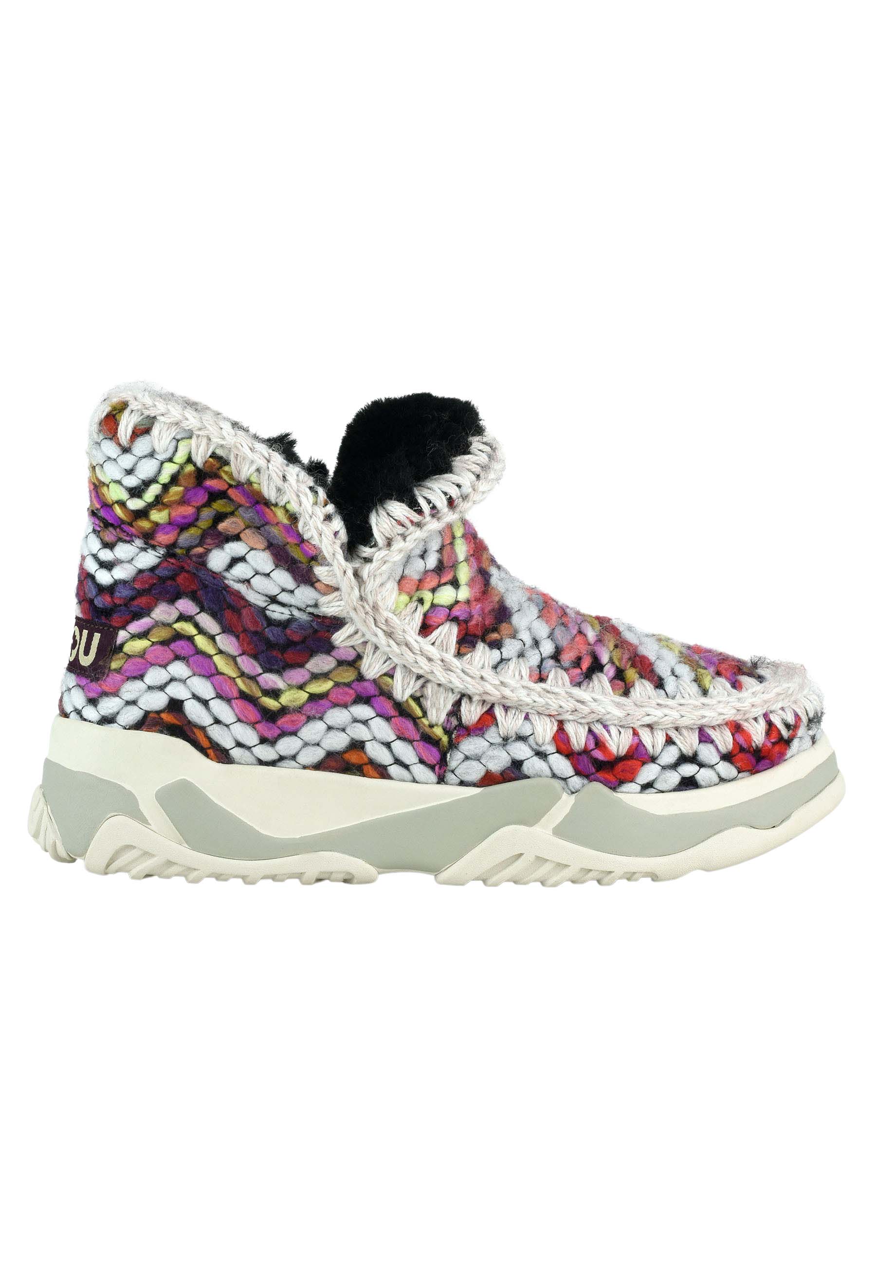 Mou Eskimo trainer wool boots multicolor Dames maat 38