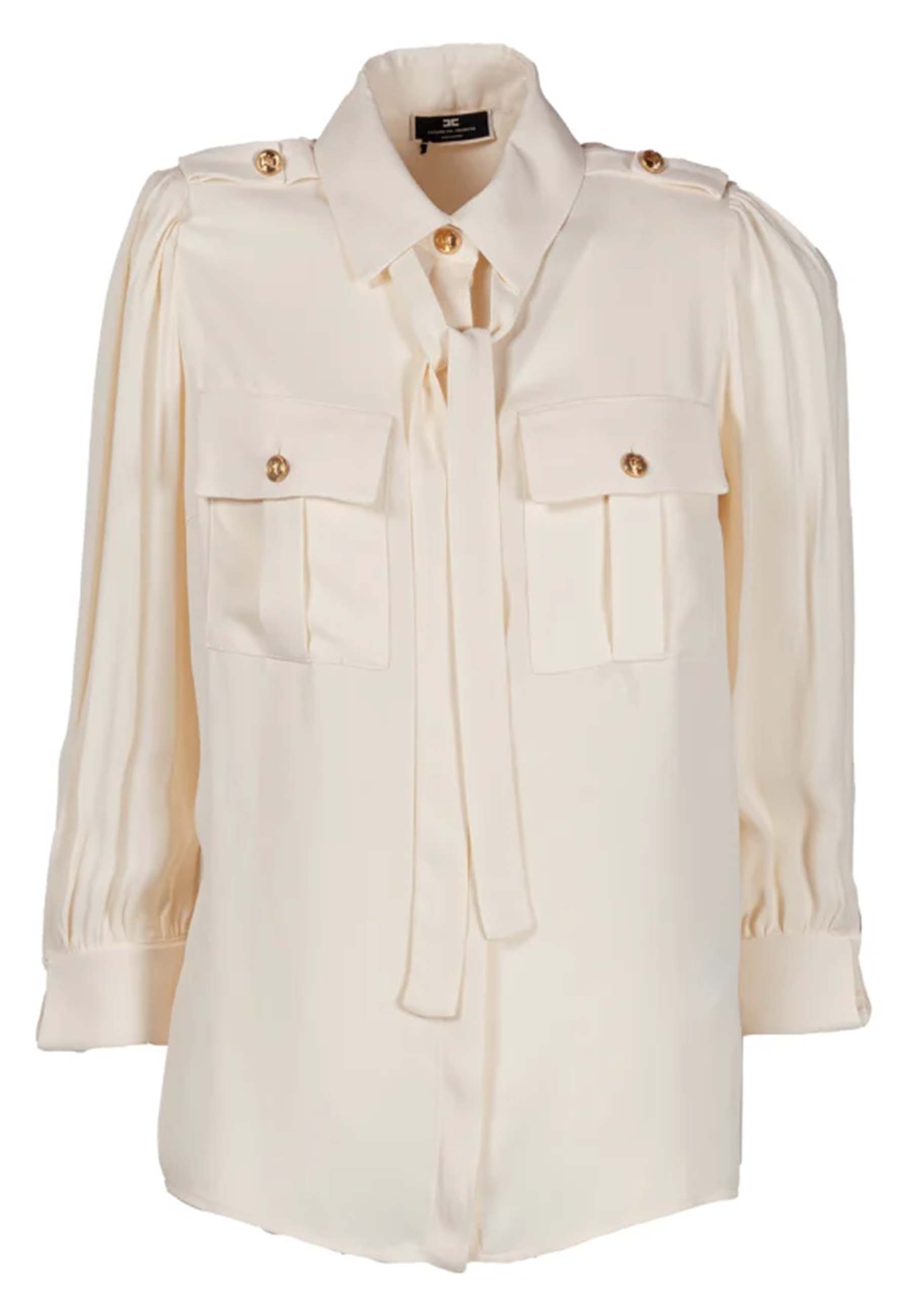 Elisabetta Franchi blouses ecru Dames maat 46 IT