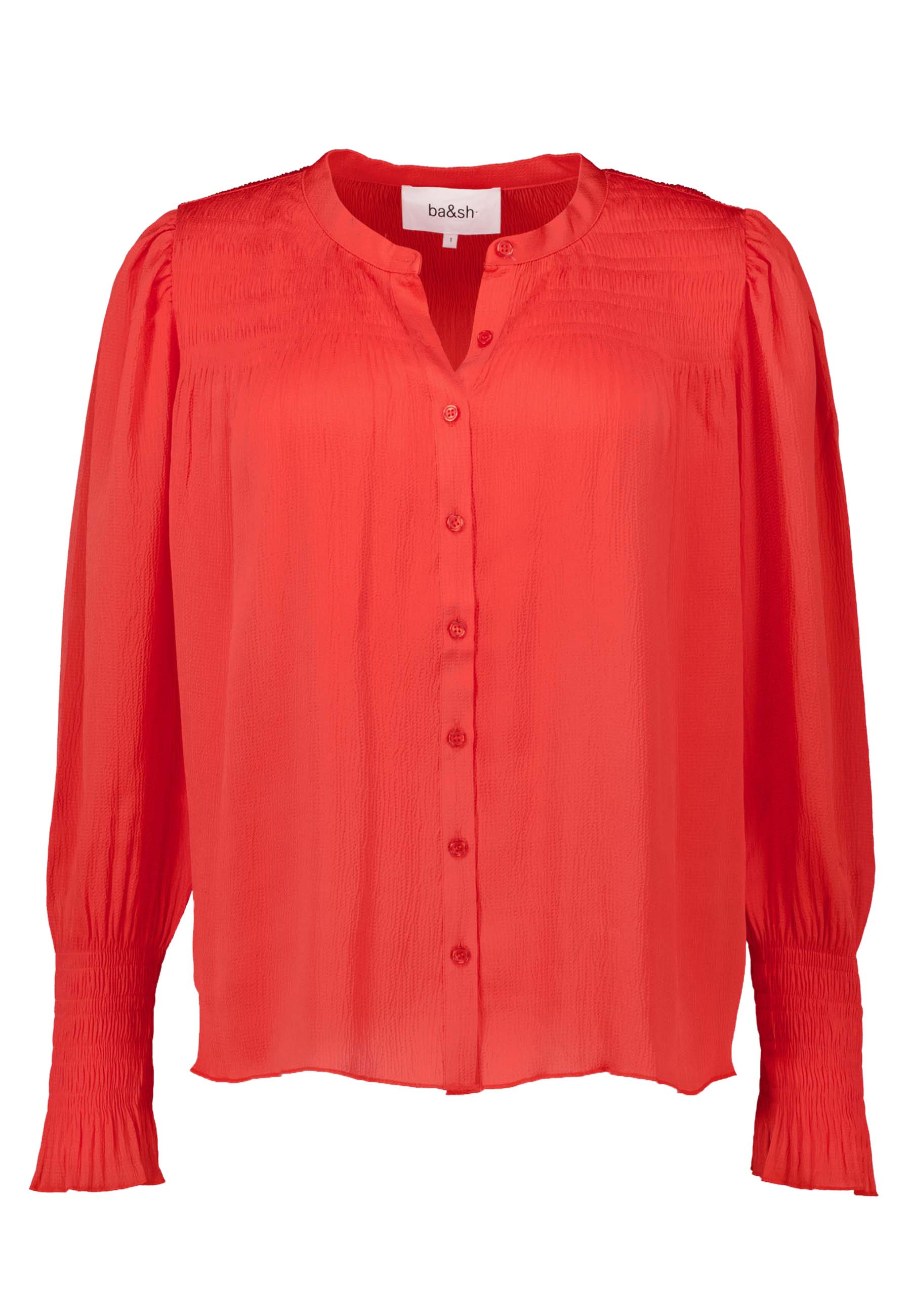 BA&SH Blouse Koraal Polyester maat 2 Krizy blouses koraal