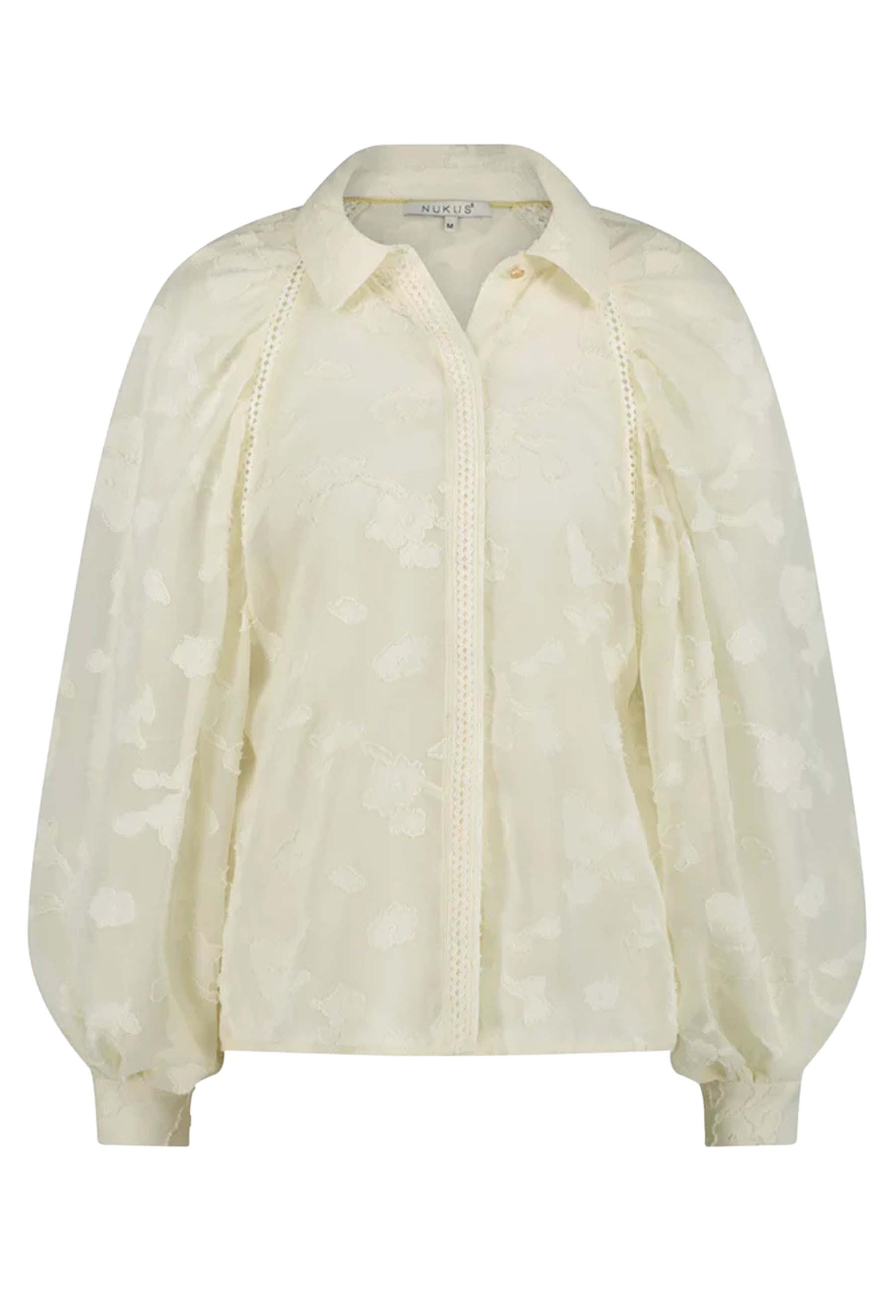 Nukus Tatum blouses ecru Dames maat S