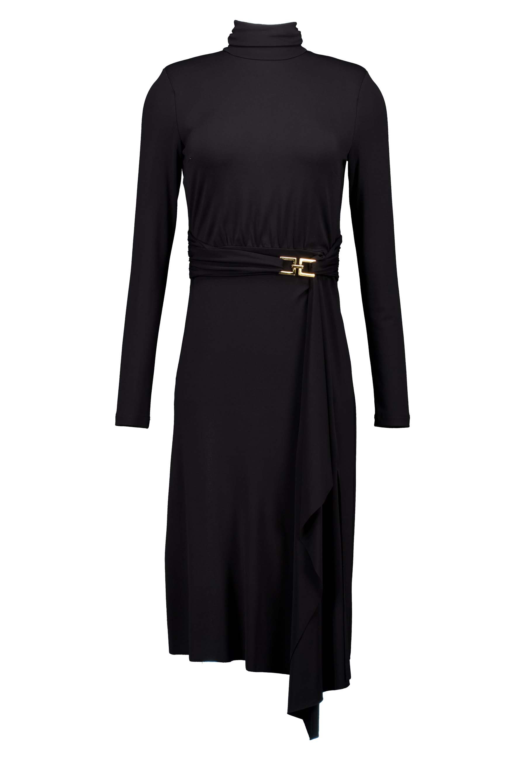 Elisabetta Franchi jurken zwart Dames maat 48 IT
