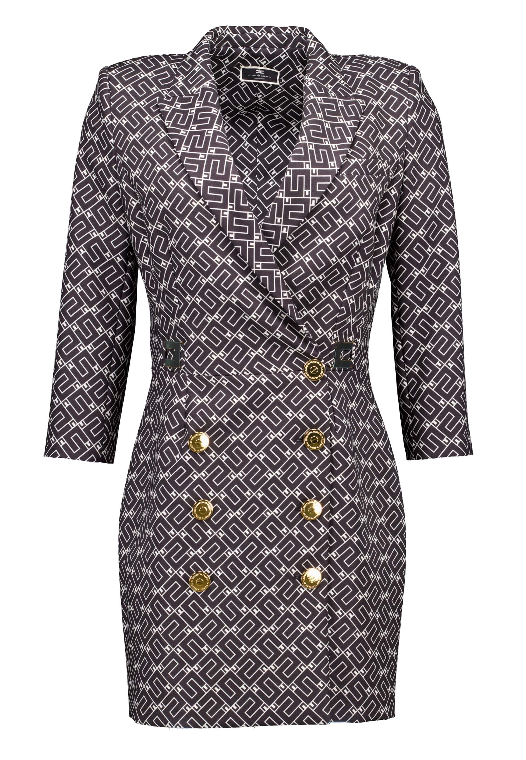 Elisabetta Franchi jurken zwart Dames maat 44 IT