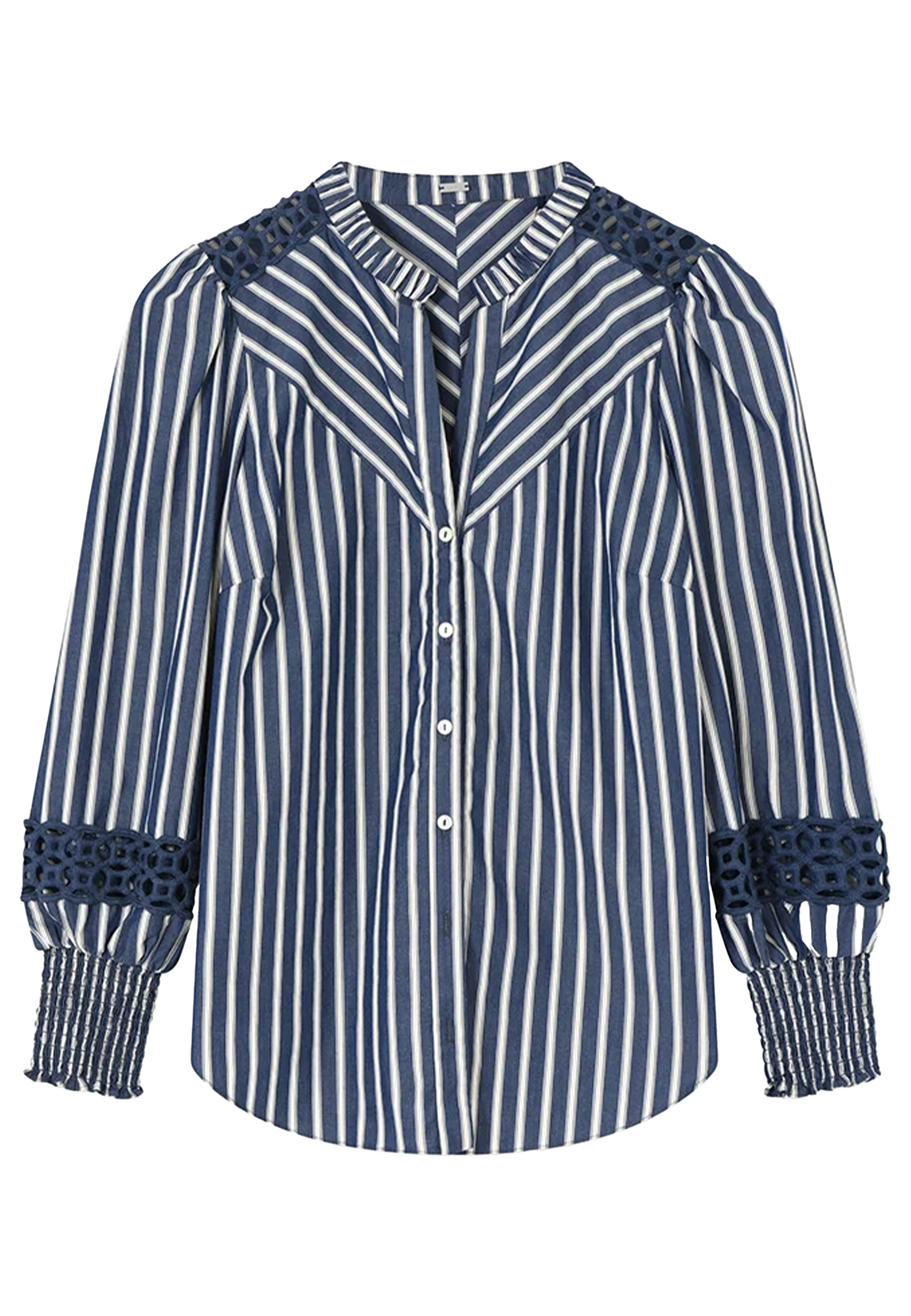 Gustav Carmen blouses blauw Dames maat 46