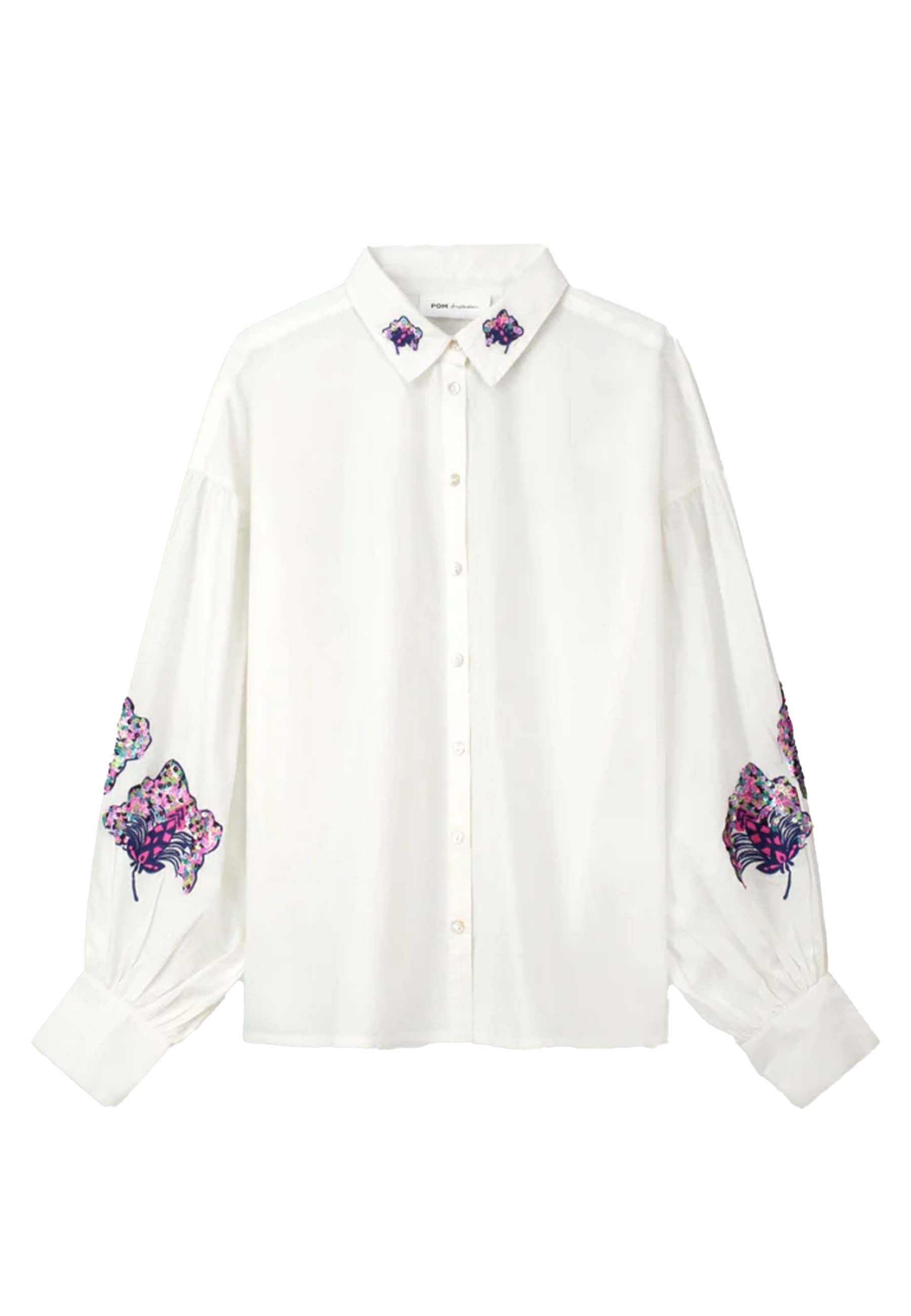 Pom Amsterdam Blouse Wit Katoen maat 38 Maxime blouses wit