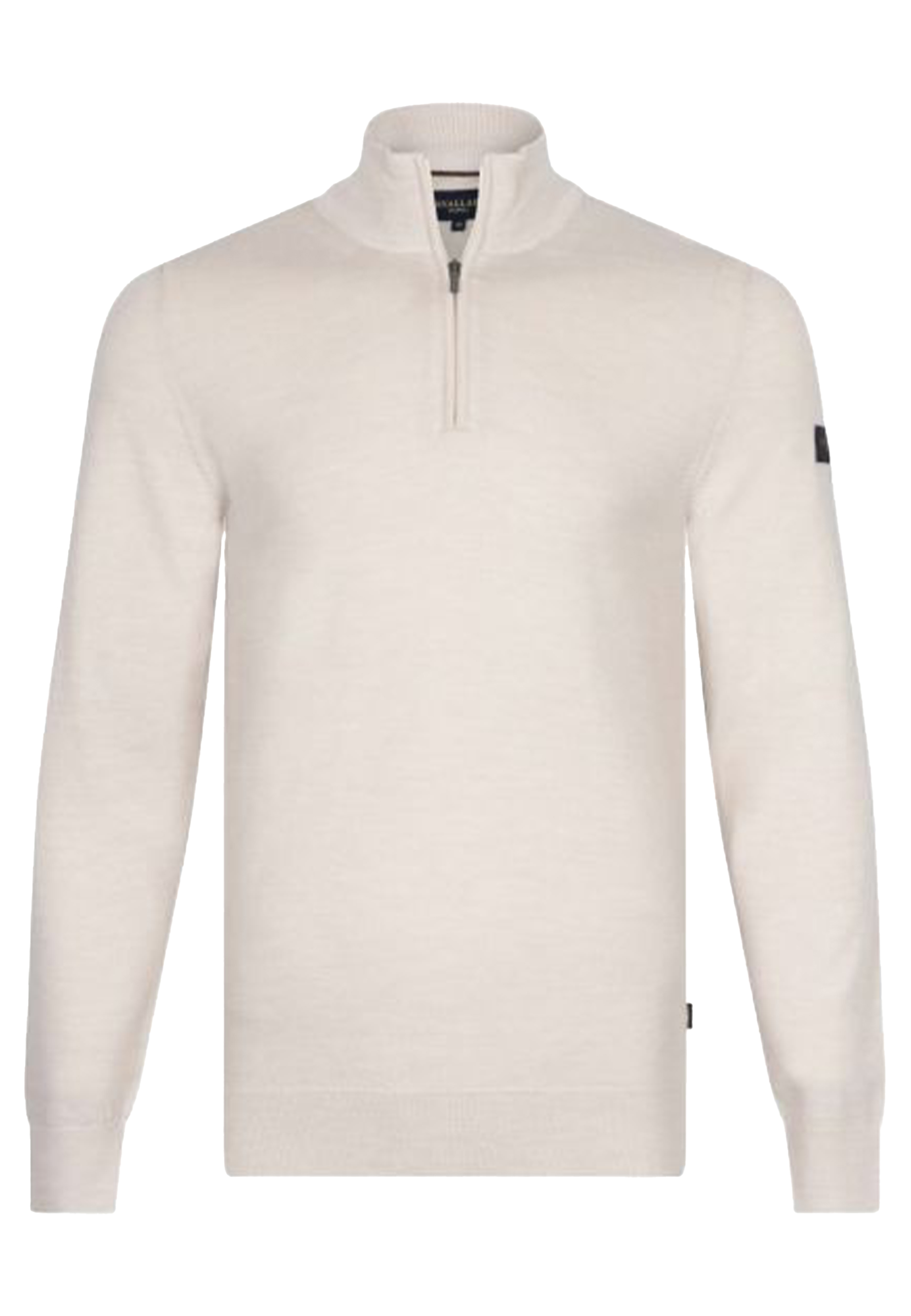Cavallaro Trui Ecru Wol maat XXXL Merino half zip truien ecru
