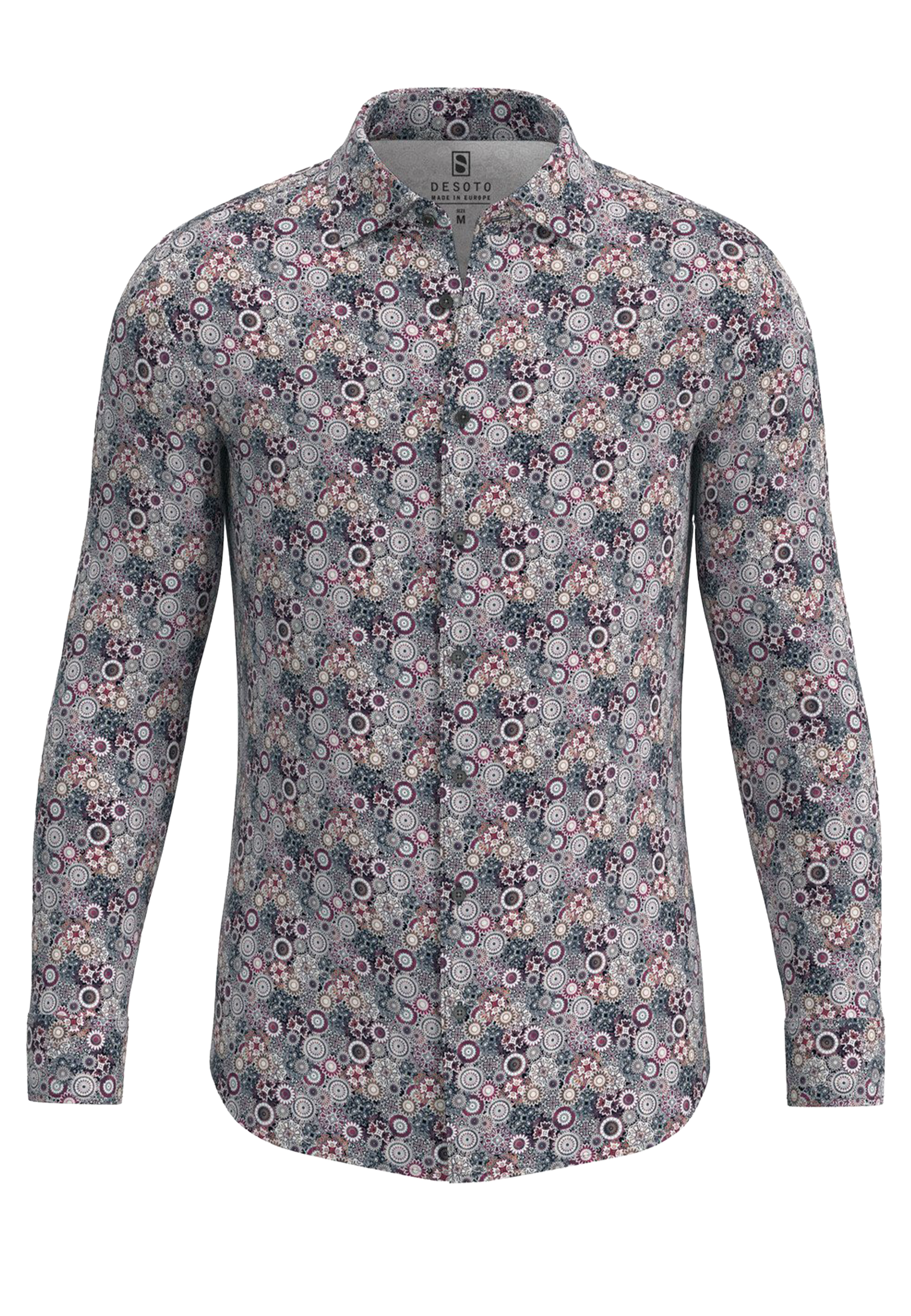 Desoto lange mouw overhemden print Heren maat XL