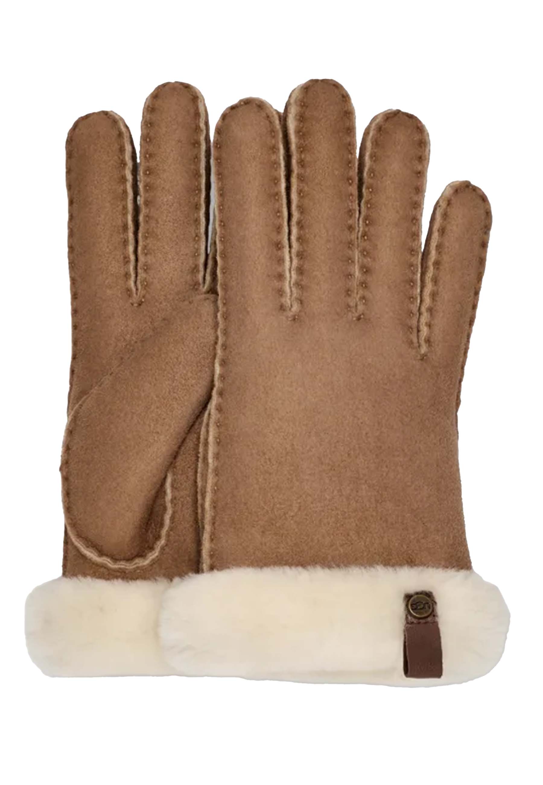 Ugg Shorty handschoenen cognac Dames maat S