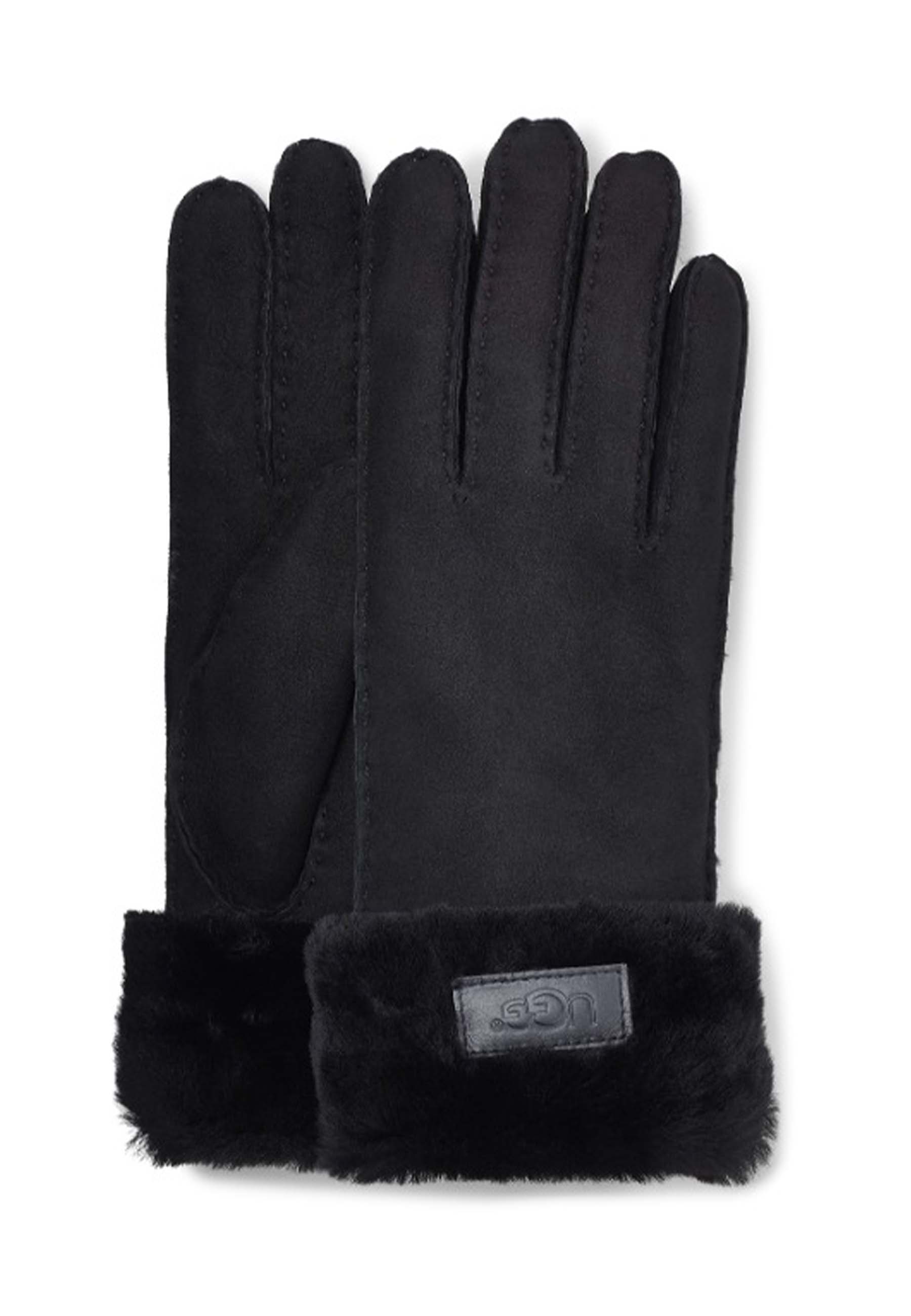 Ugg Turn cuff handschoenen zwart Dames maat L