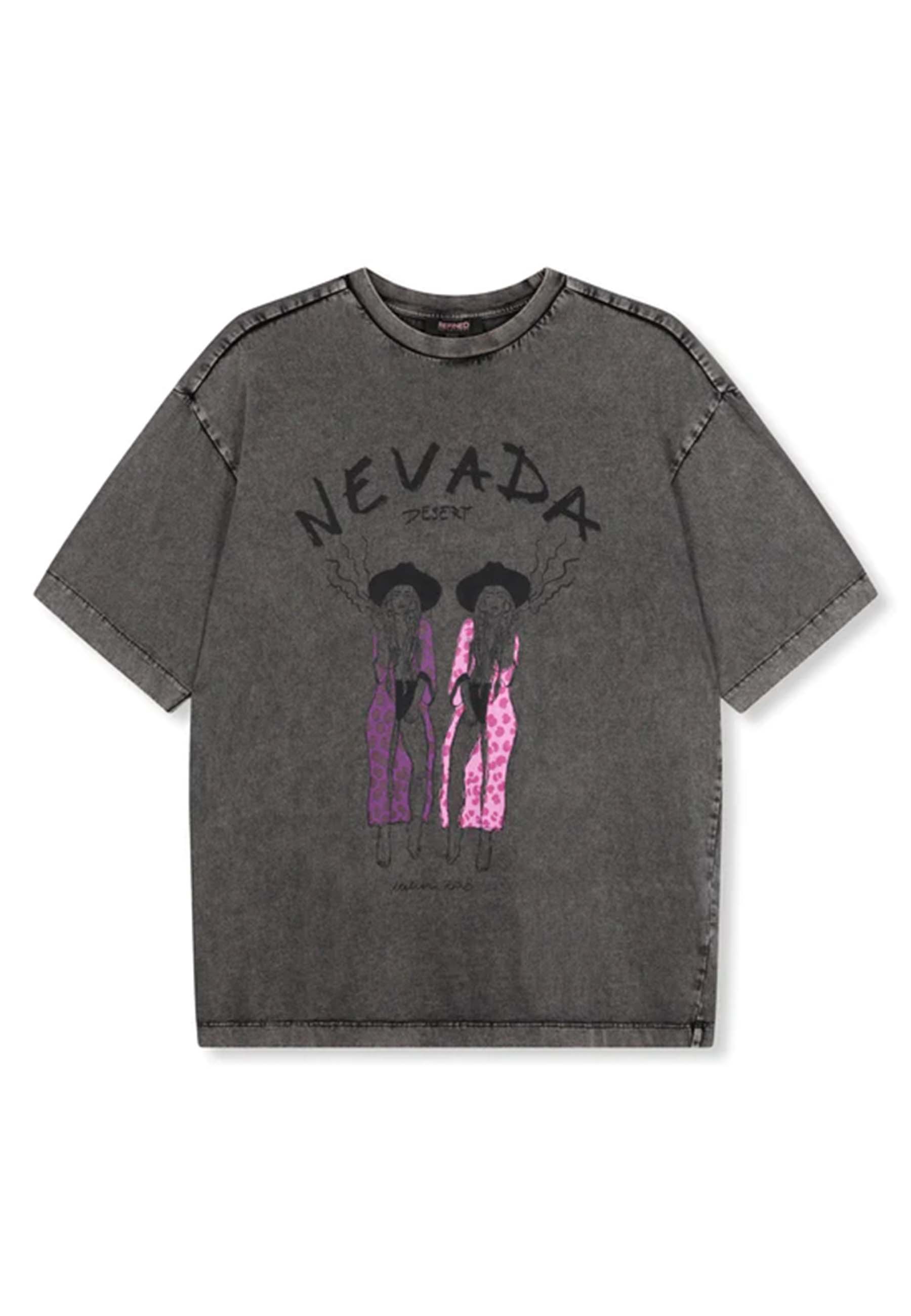 Refined Department Antra t-shirts grijs Dames maat M