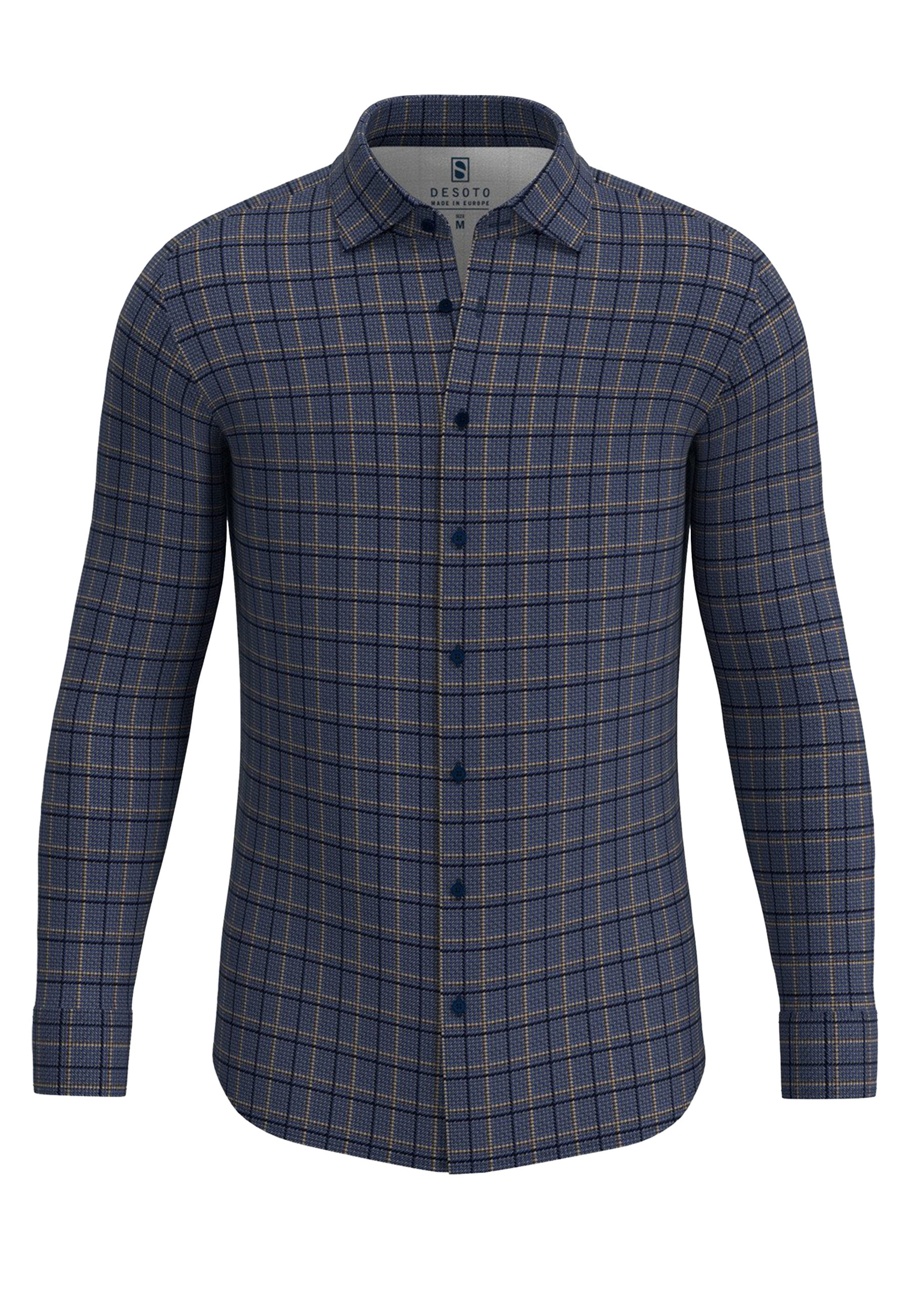 Desoto lange mouw overhemden blauw Heren maat XL