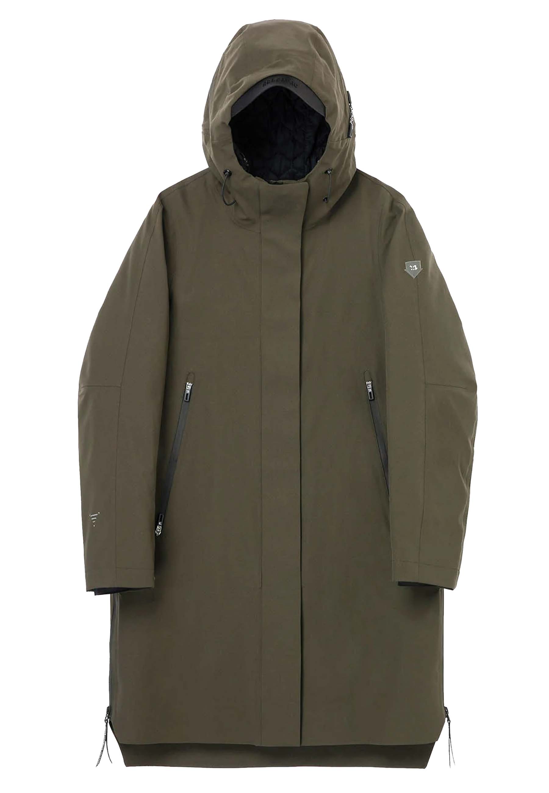 Krakatau Planck liner 2 in 1 parka&apos;s donkergroen Dames maat S