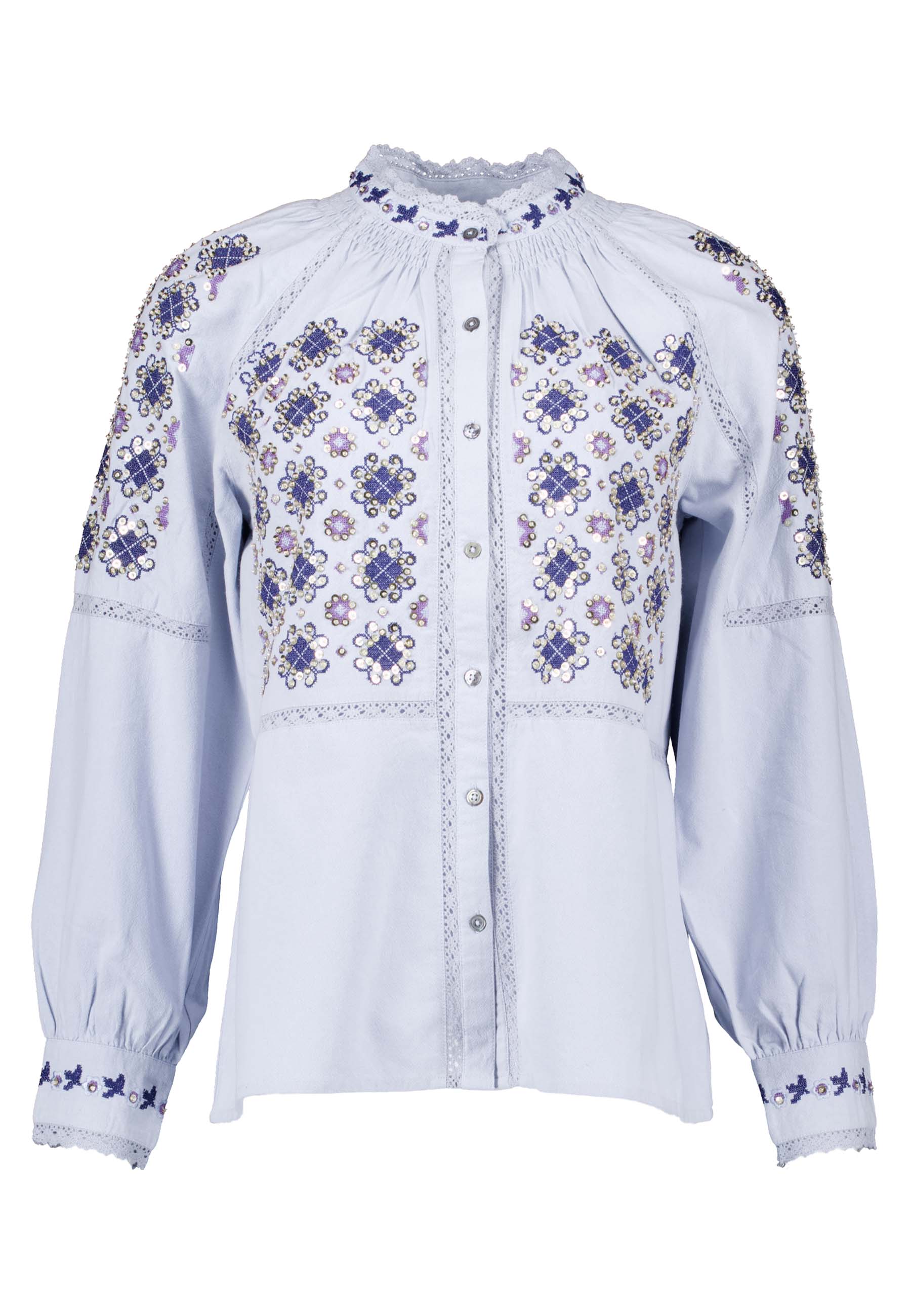 Antik Batik blouses lichtblauw Dames maat M