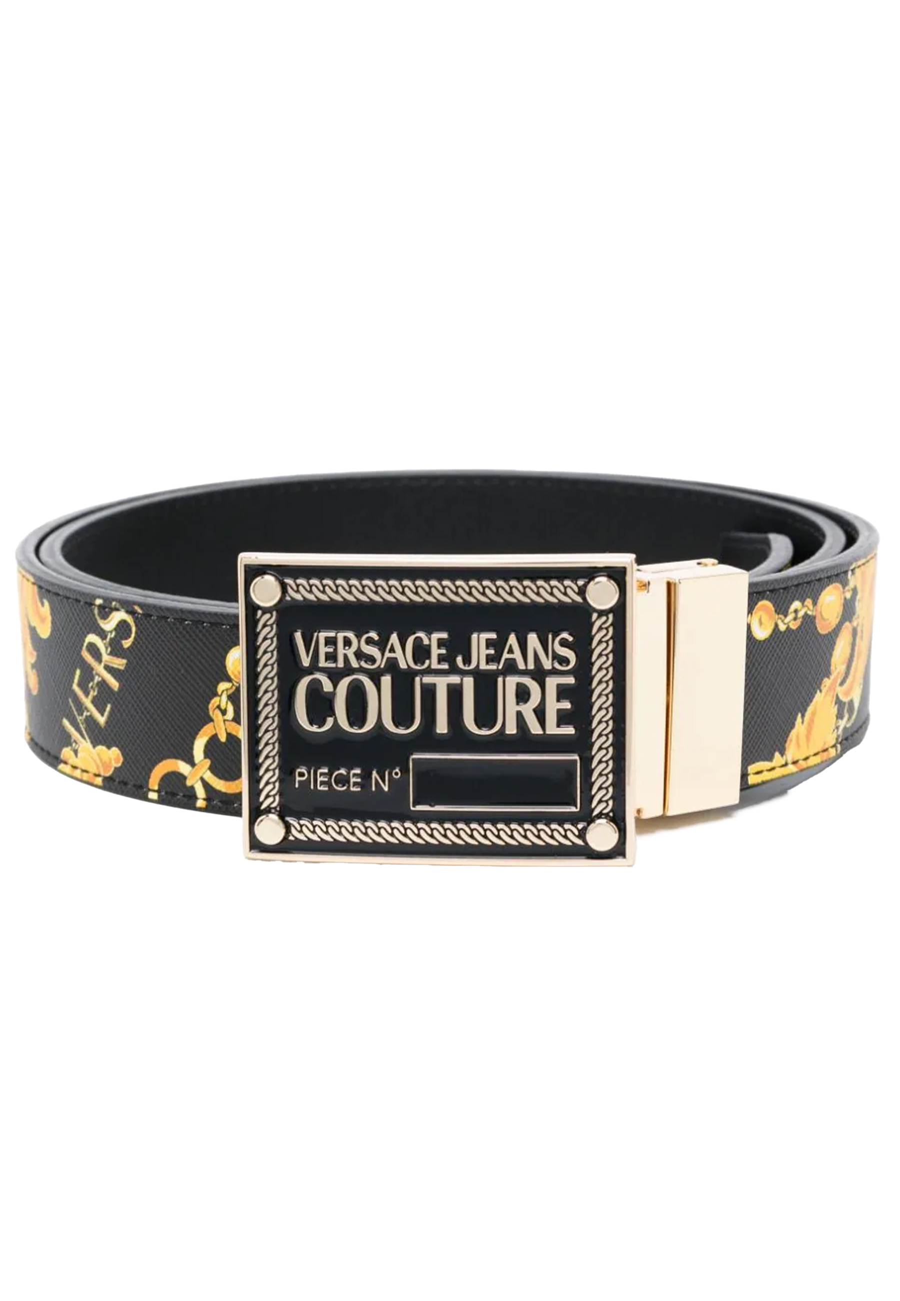 Versace Jeans Riem Zwart Leer maat 95 leren riemen zwart
