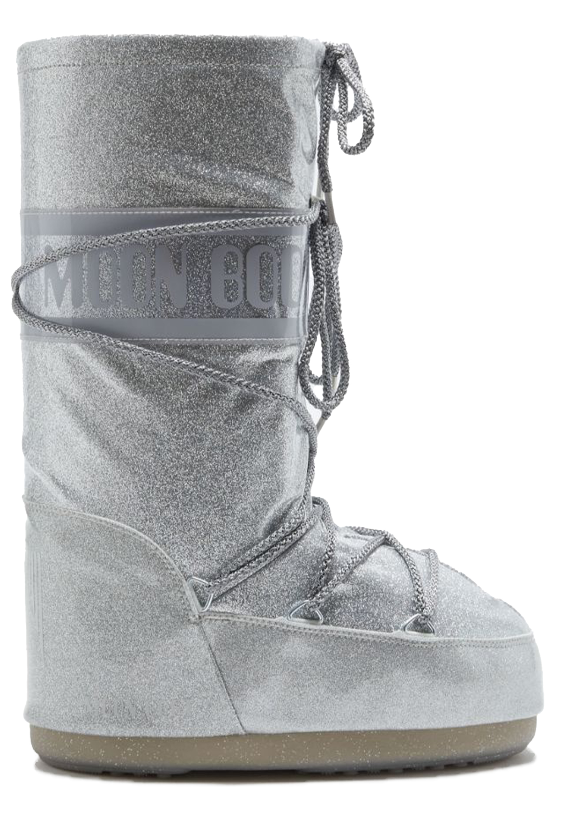 Moon Boot Icon glitter snow boots zilver Dames maat 39/41