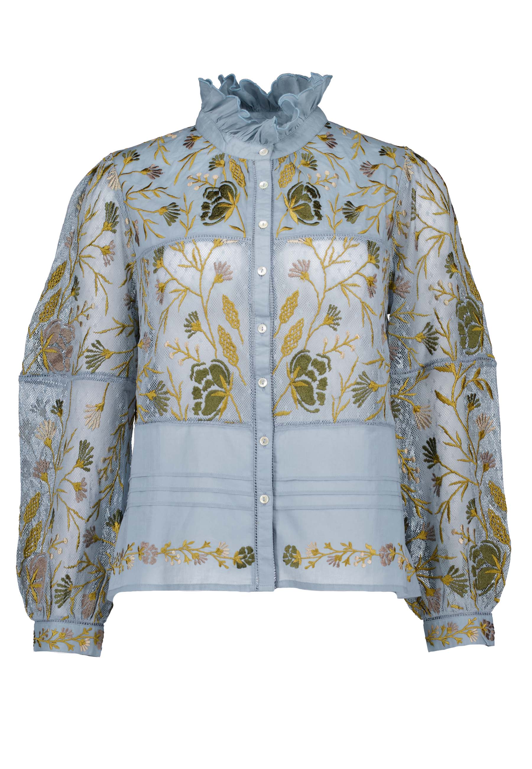 Antik Batik Ari blouses lichtblauw Dames maat L