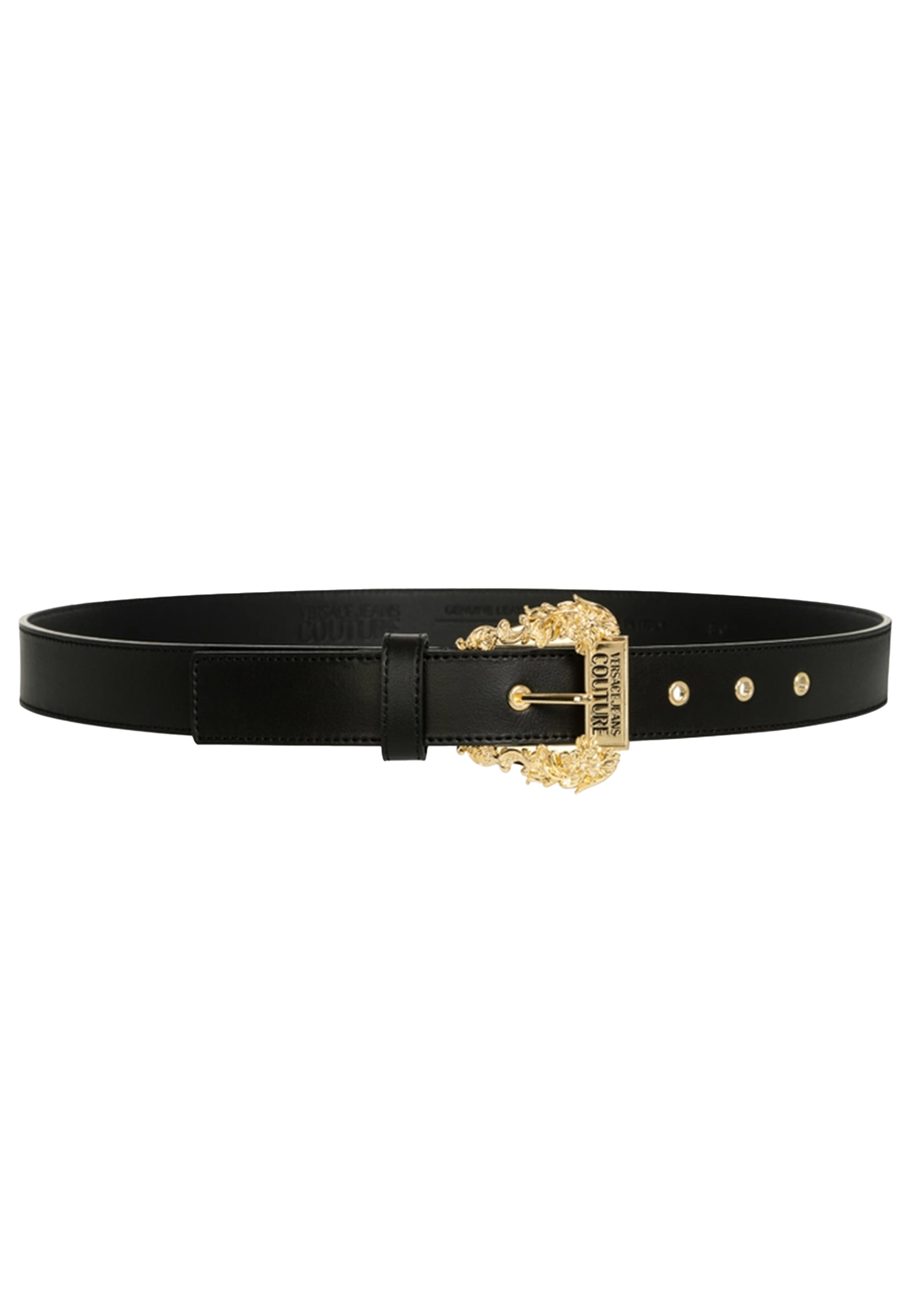 Versace Jeans leren riemen zwart Dames maat 90