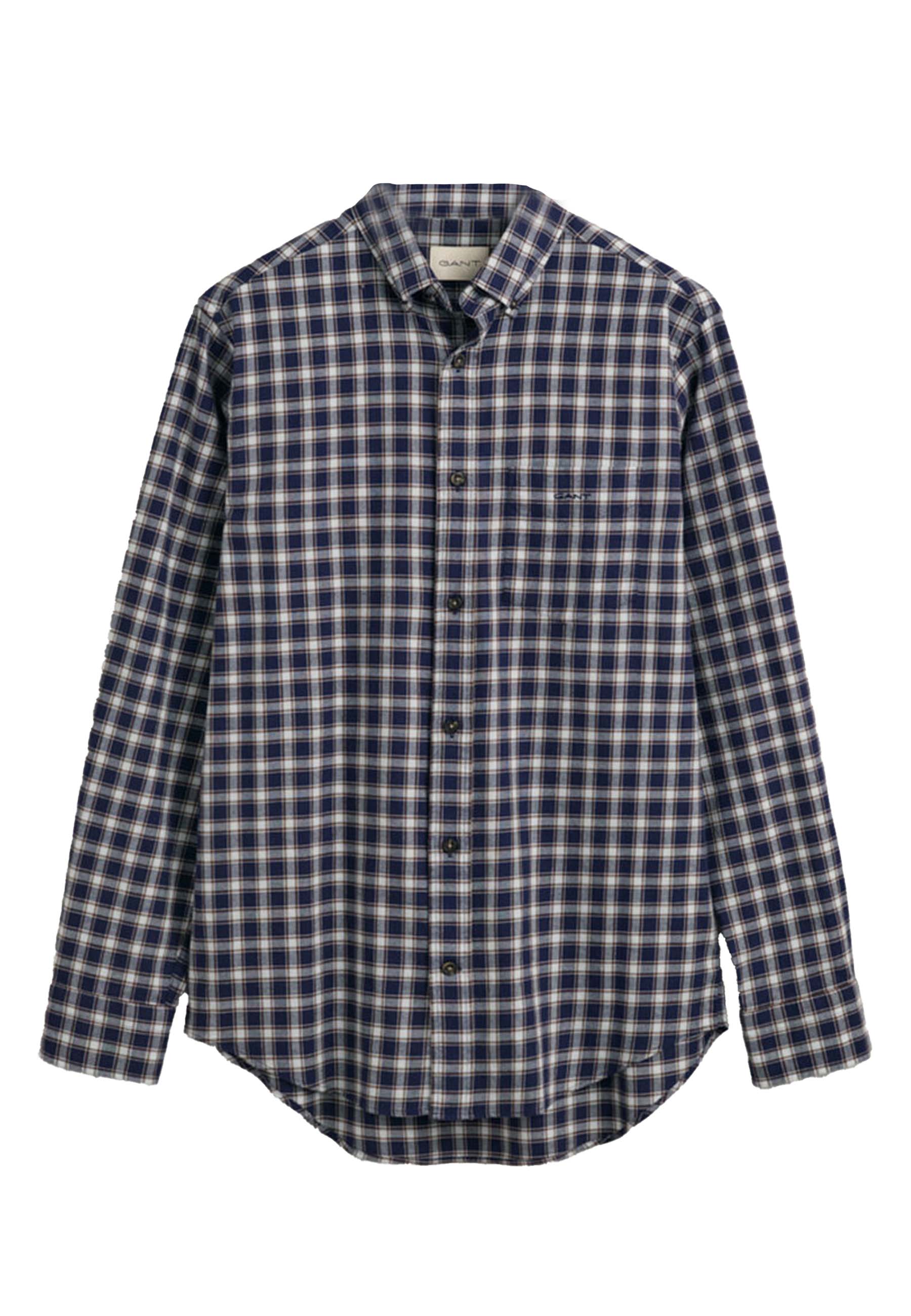 Gant lange mouw overhemden blauw Heren maat M