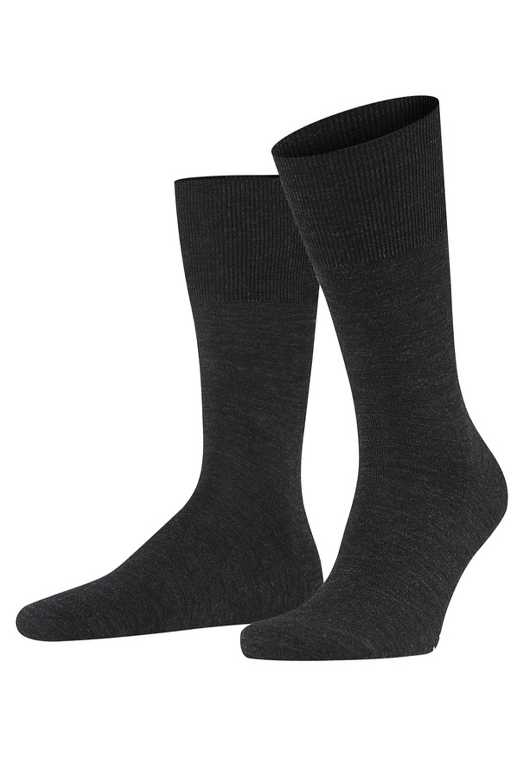 FALKE Sokken Zwart Wol maat 43-44 hoge sokken zwart