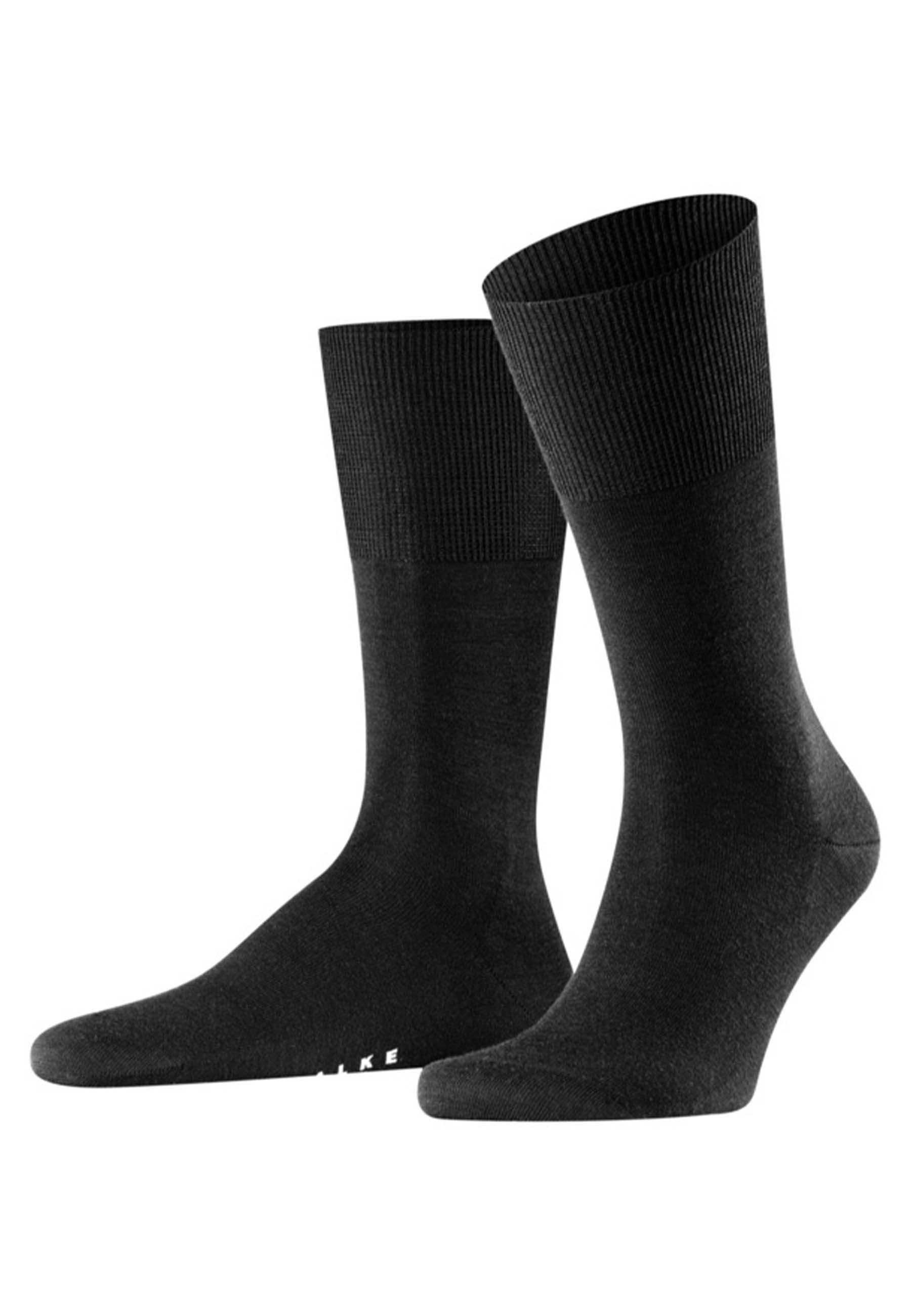 FALKE Sokken Zwart Wol maat 43-44 hoge sokken zwart