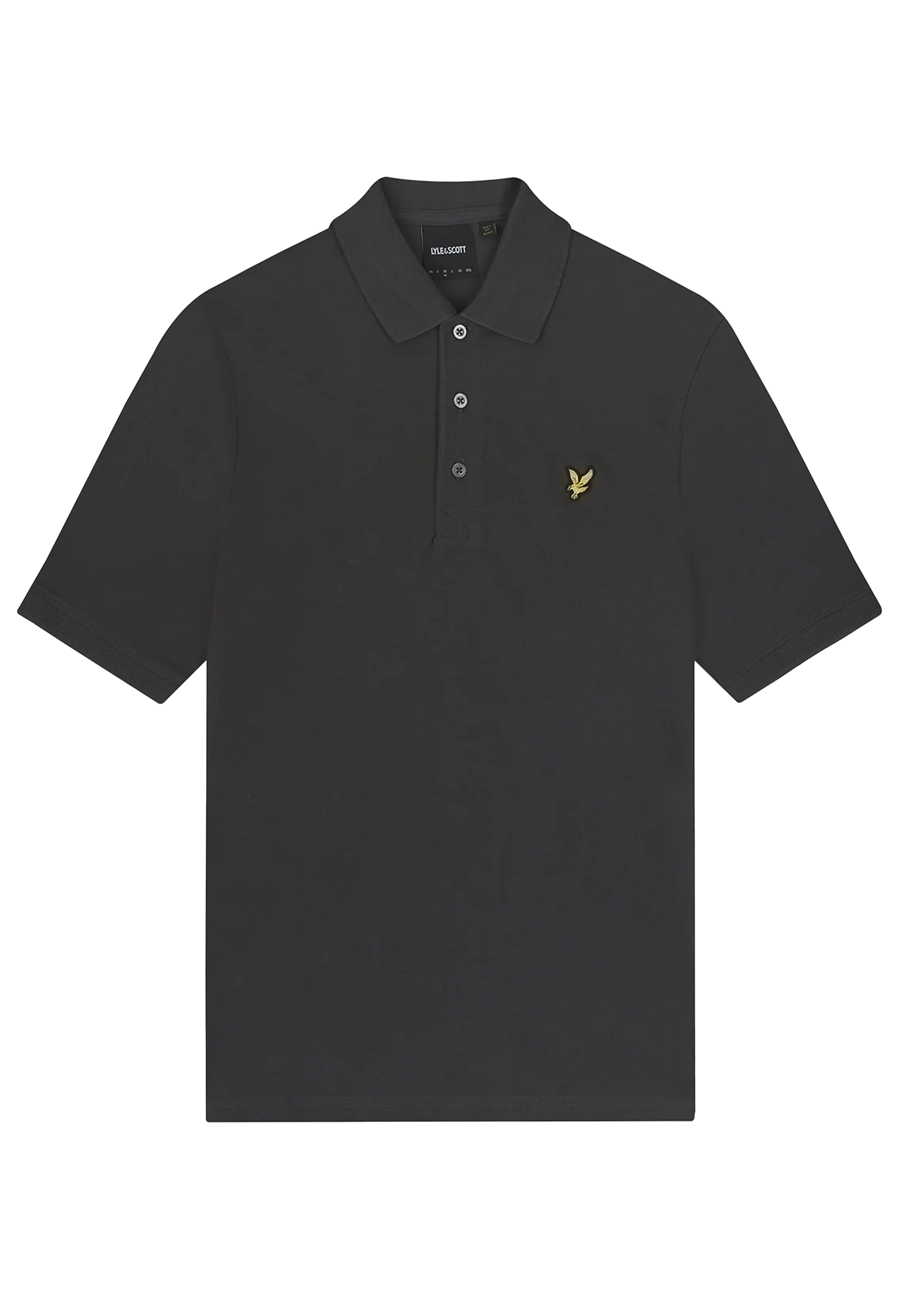 Lyle & Scott Plain polos donkergrijs Heren maat S