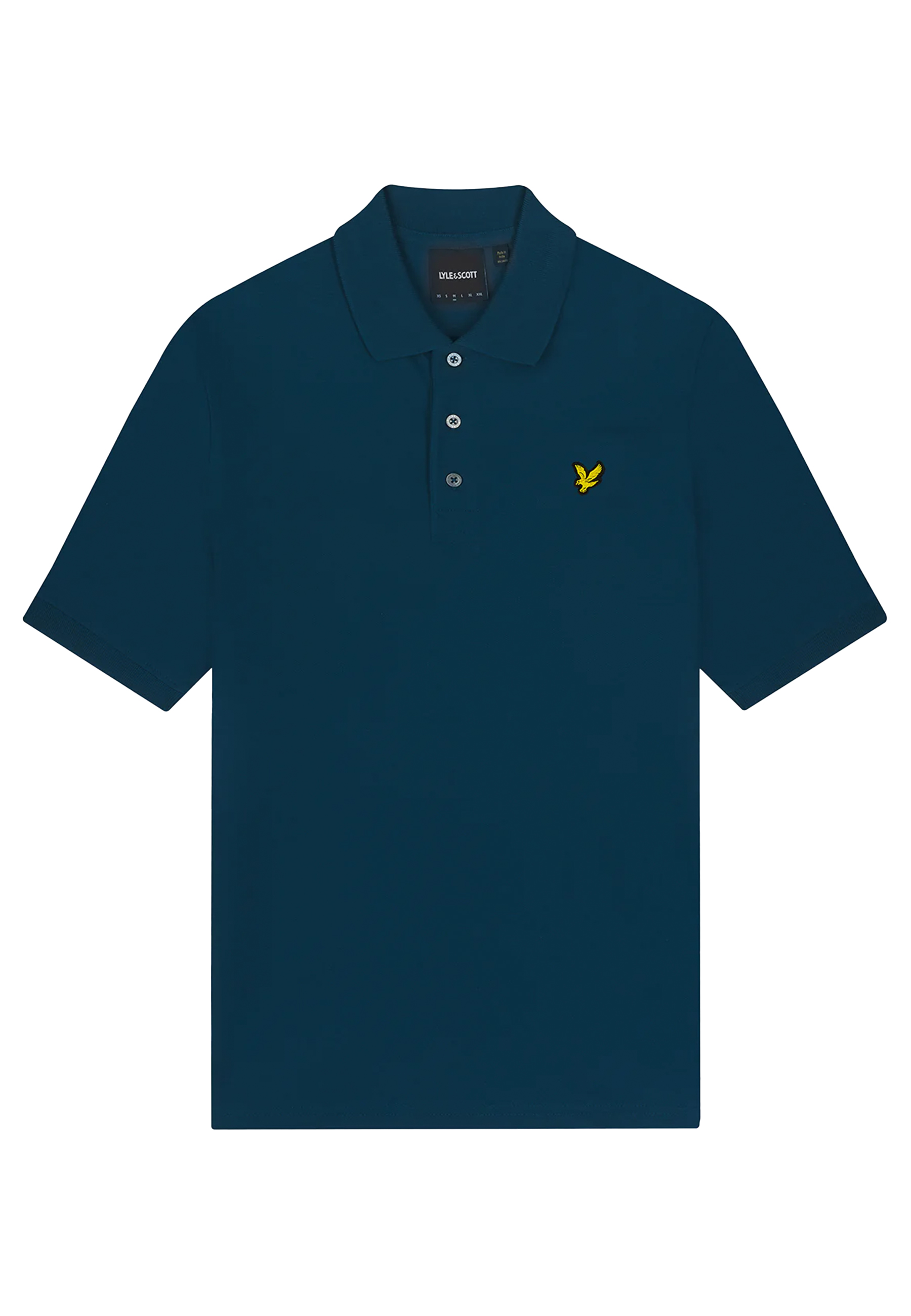 Lyle & Scott Plain polos blauw Heren maat M