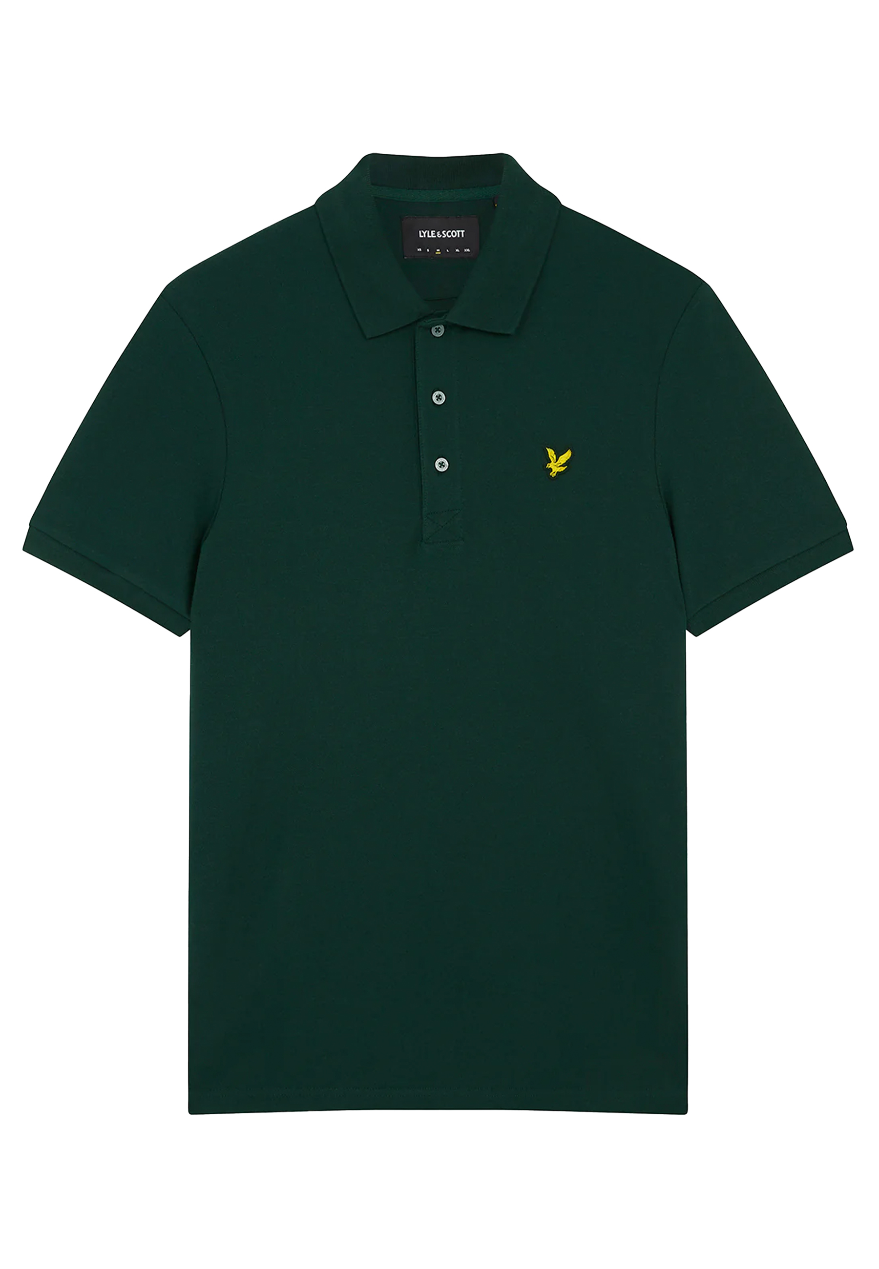 Lyle & Scott Plain polos groen Heren maat M