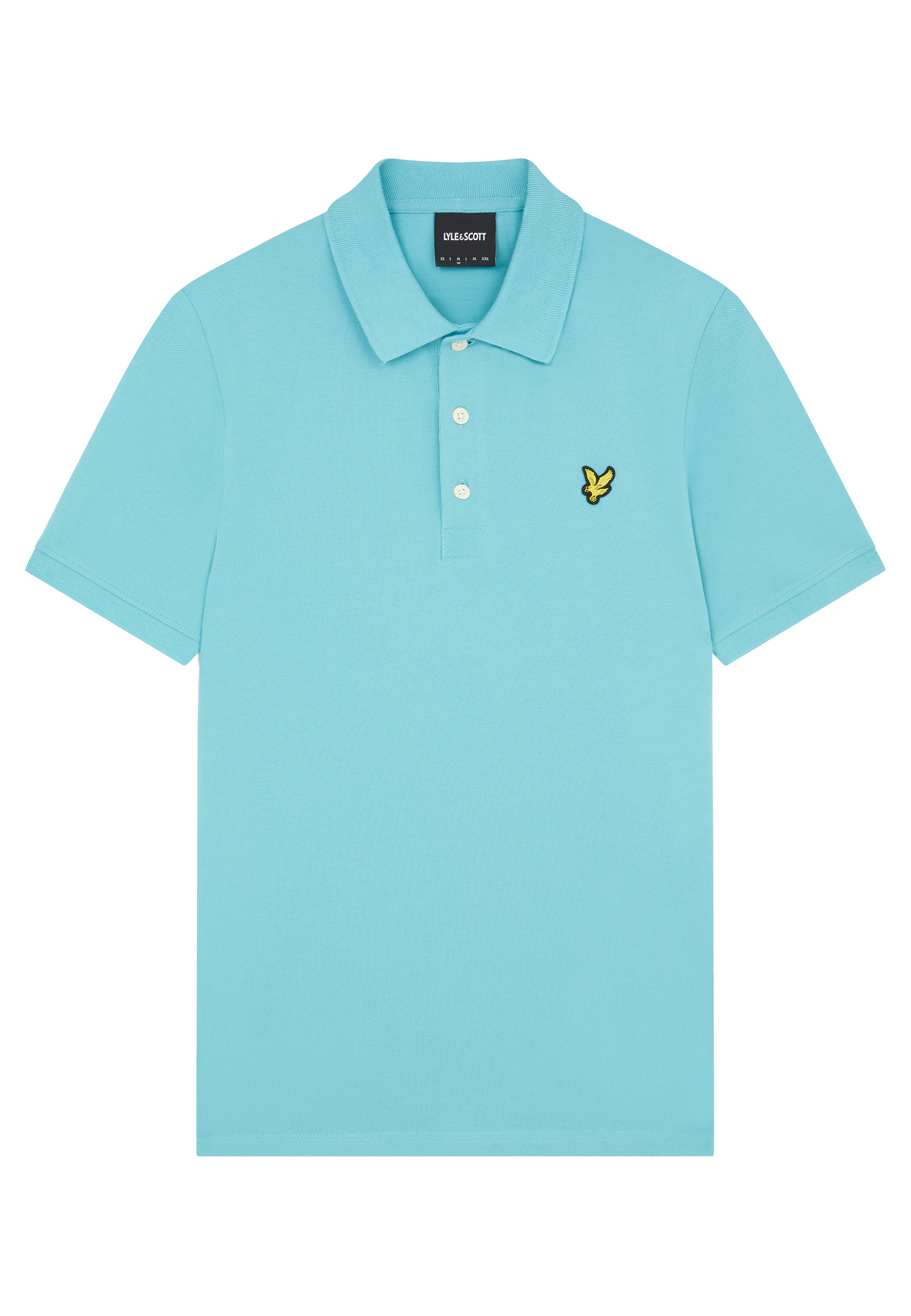 Lyle & Scott Plain polos blauw Heren maat M