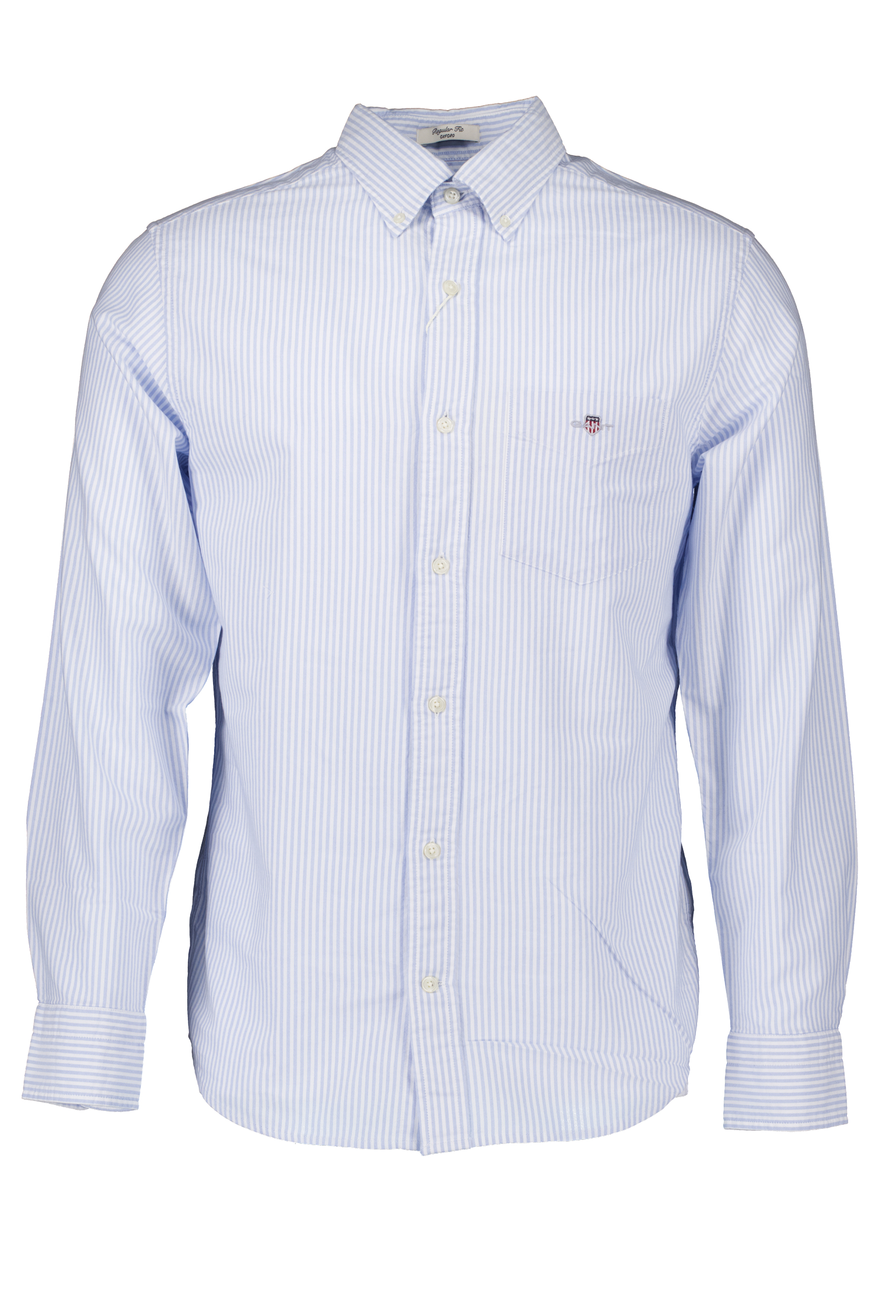 Gant lange mouw overhemden blauw Heren maat M