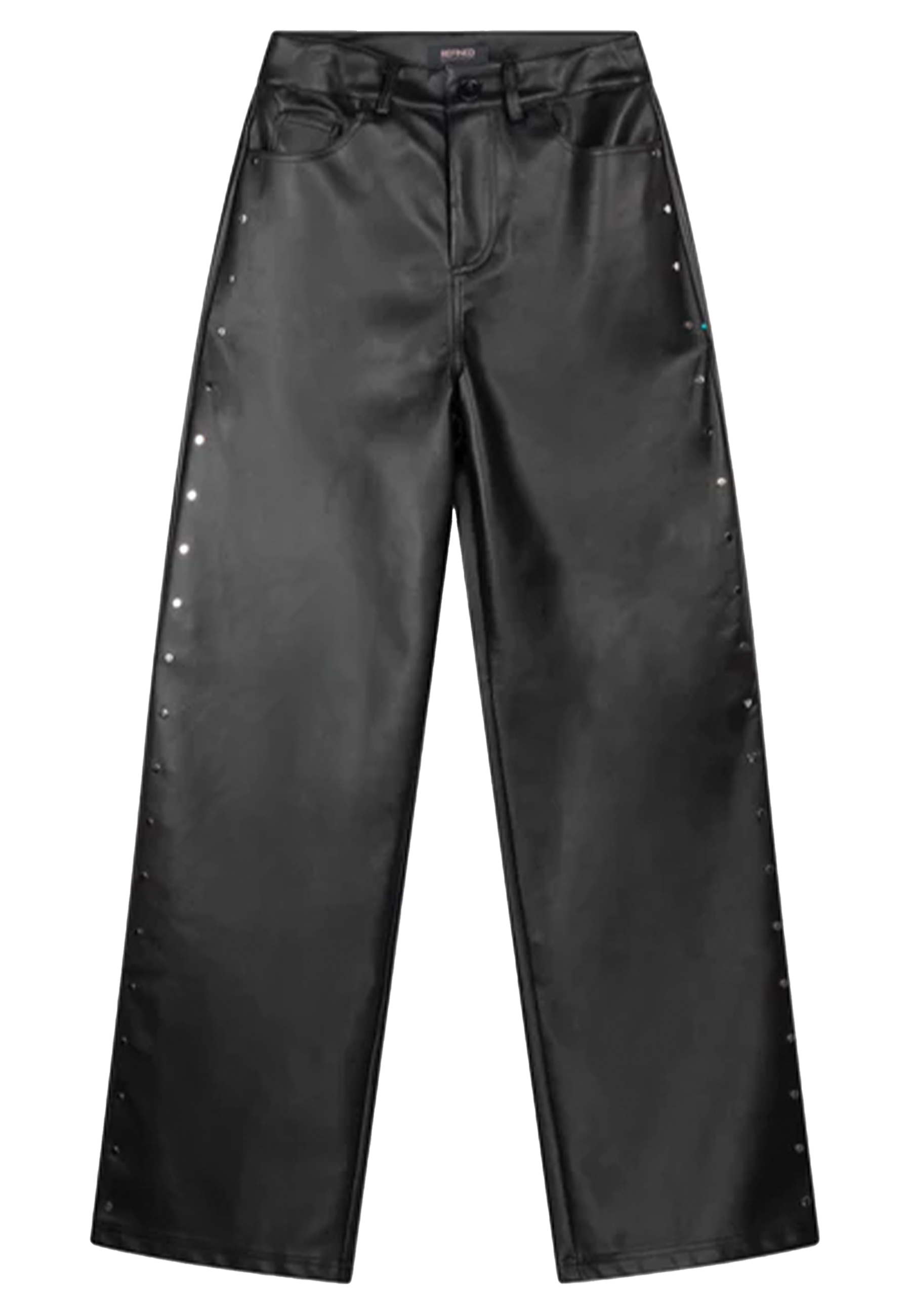 Refined Department leren broeken zwart Dames maat M