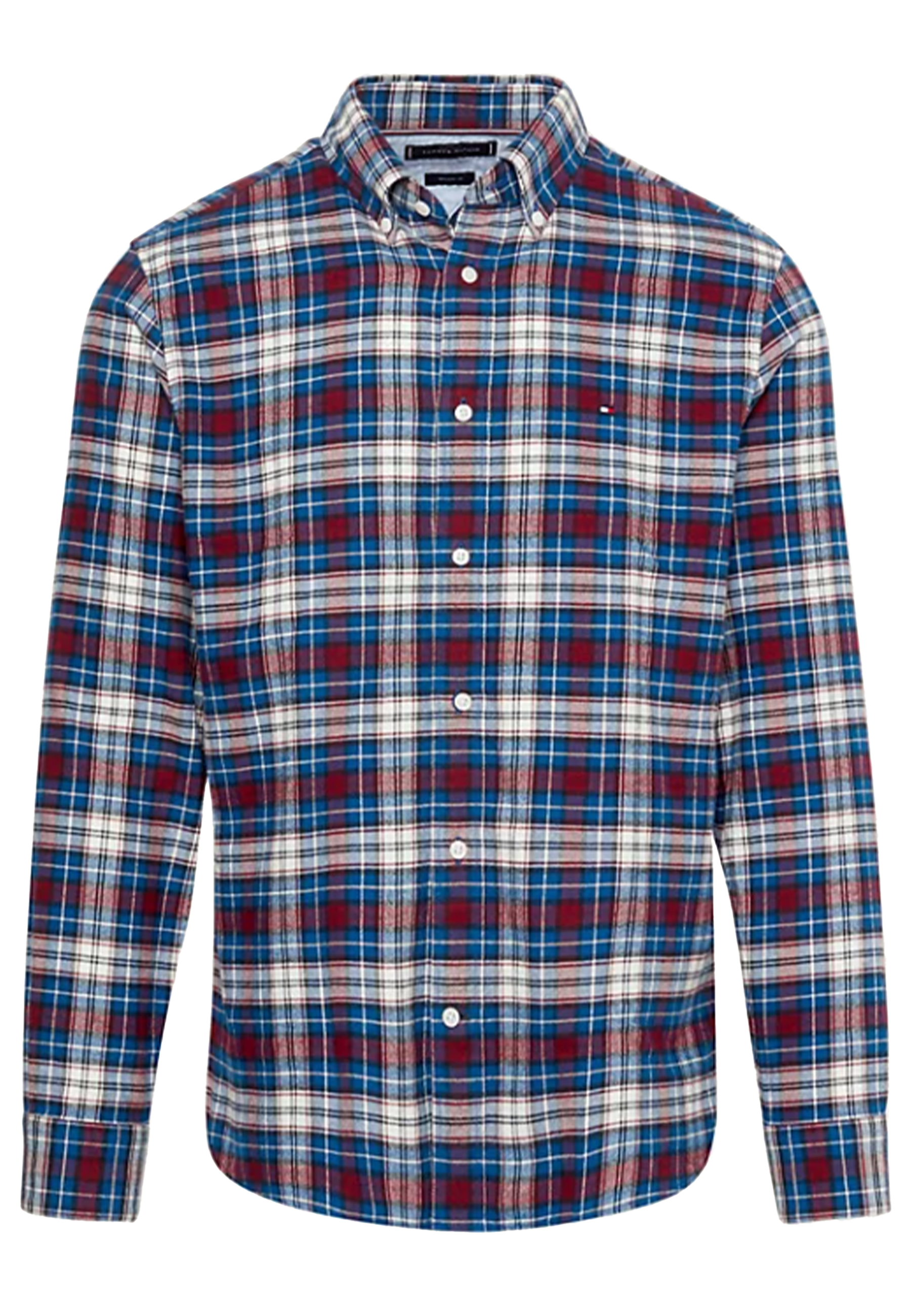 Tommy Hilfiger lange mouw overhemden indigo Heren maat S