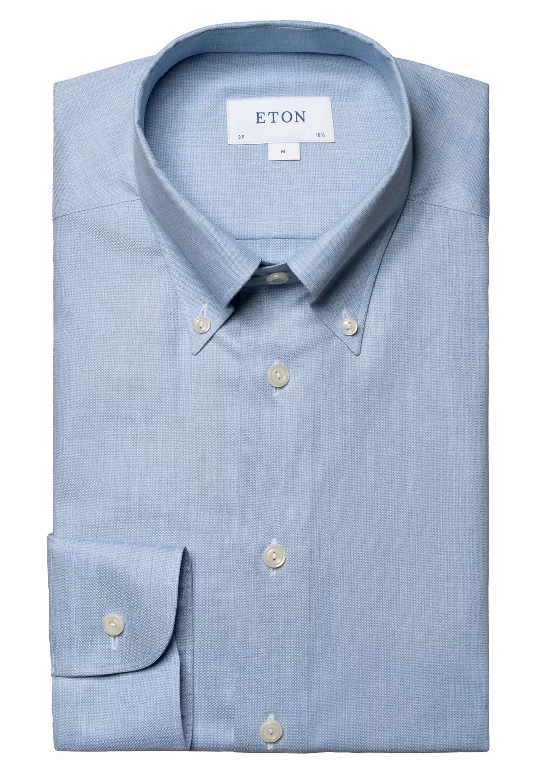 Eton lange mouw overhemden blauw Heren maat 44