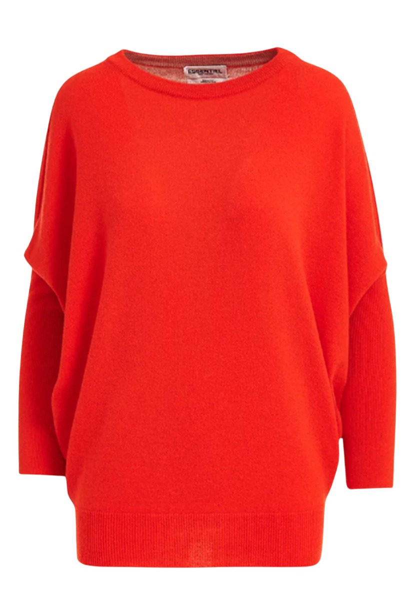 Essentiel Antwerp Excess bicolour truien oranje Dames maat S