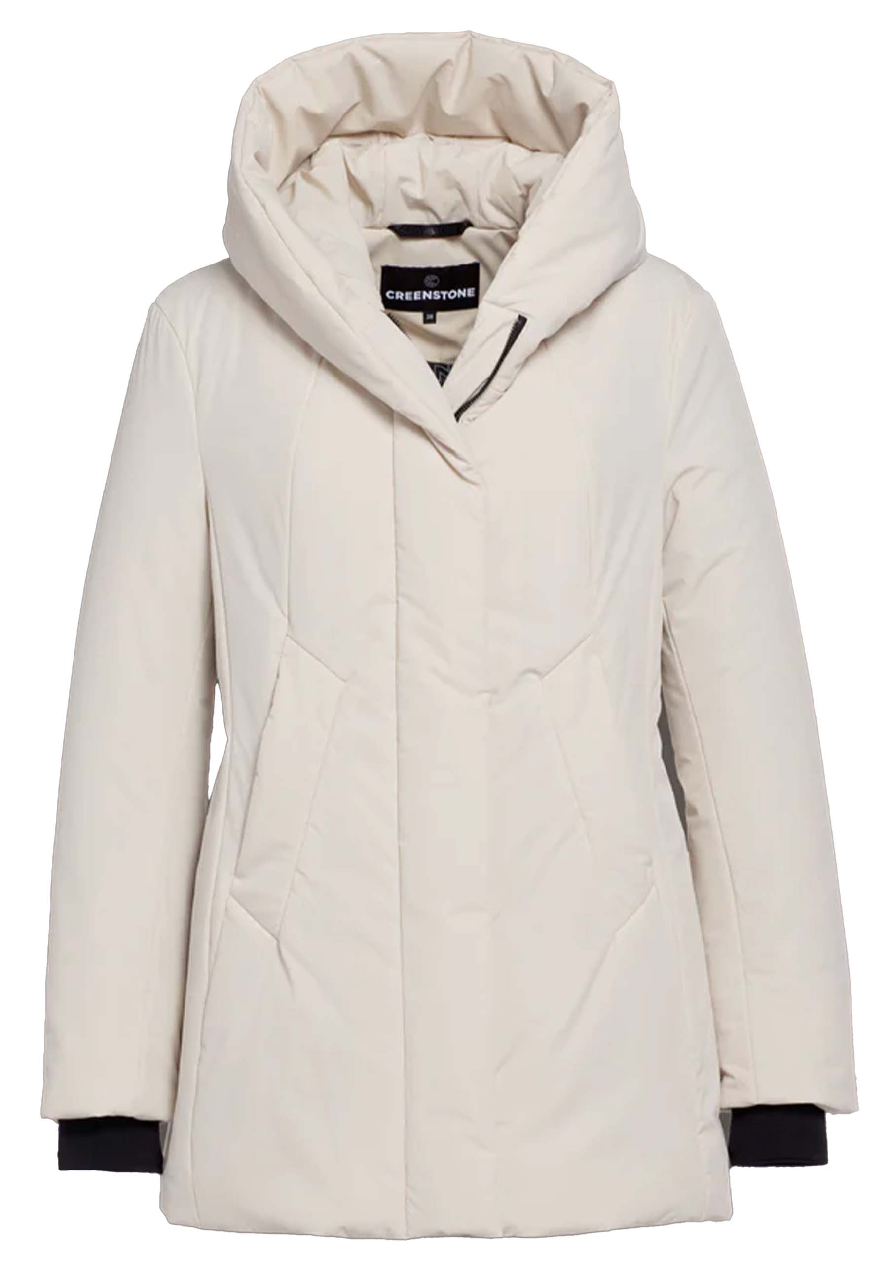 Creenstone Agatha gewatteerde jassen creme Dames maat 44