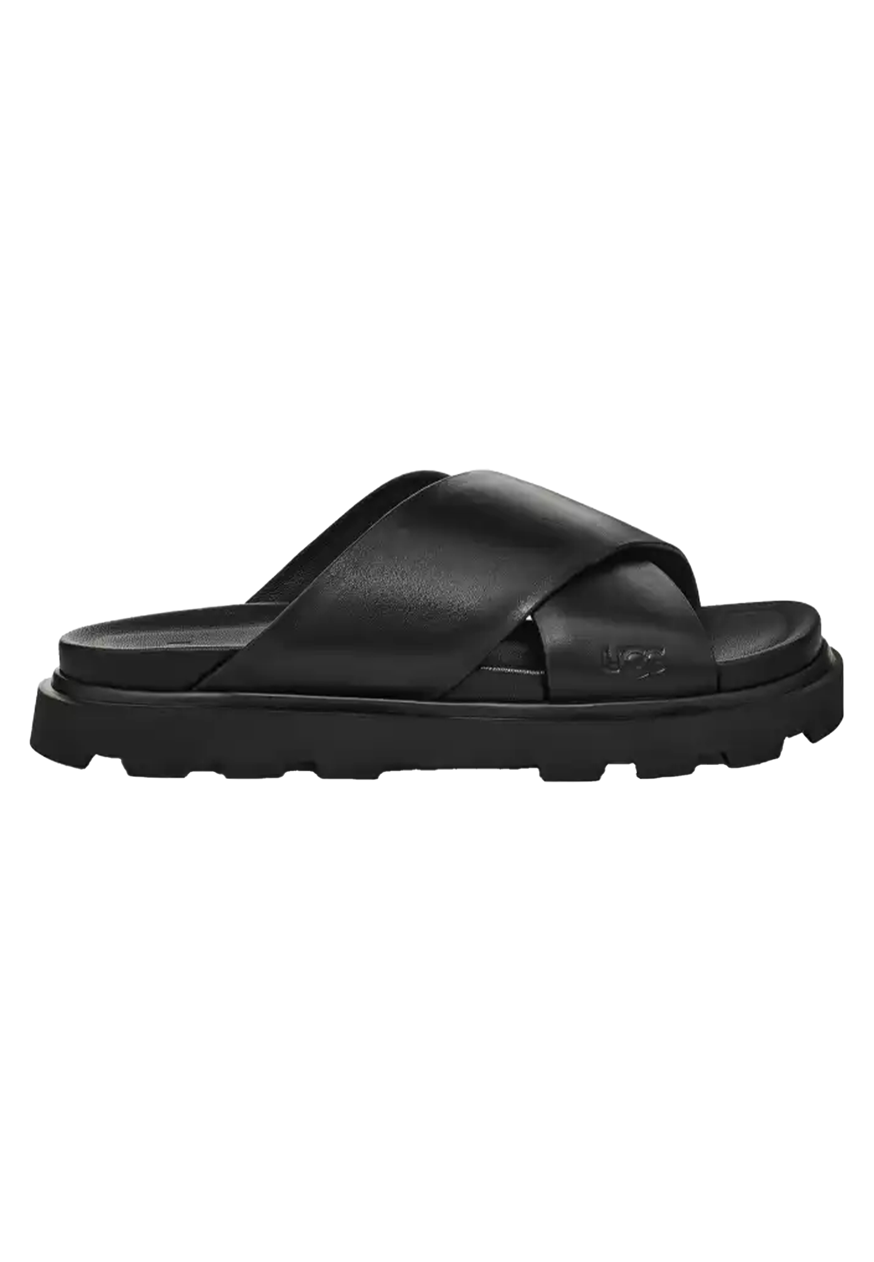 UGG Capitelle crossband slipper zwart leder