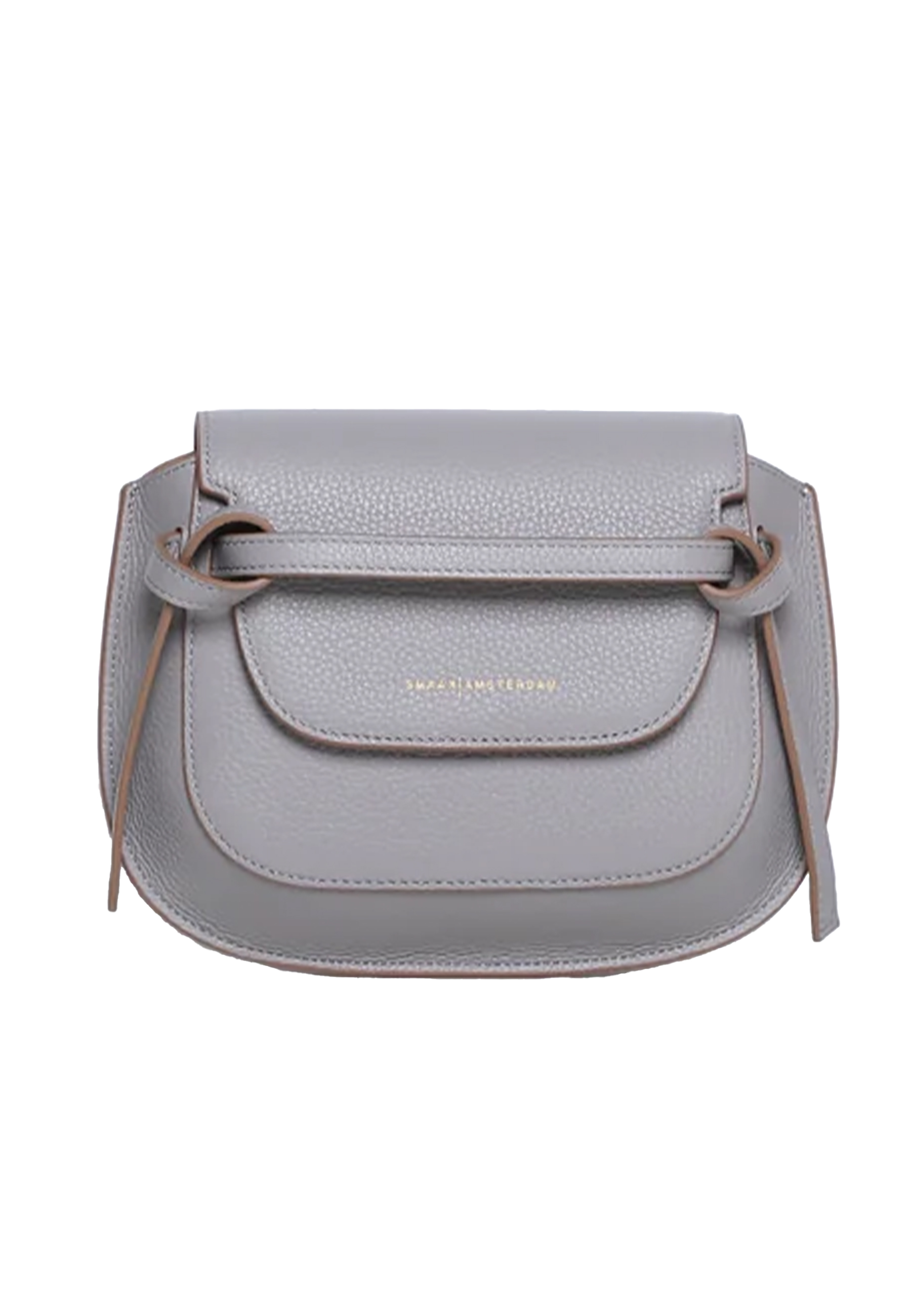 Smaak Amsterdam Tas Taupe Leer One Size Clint handtassen taupe