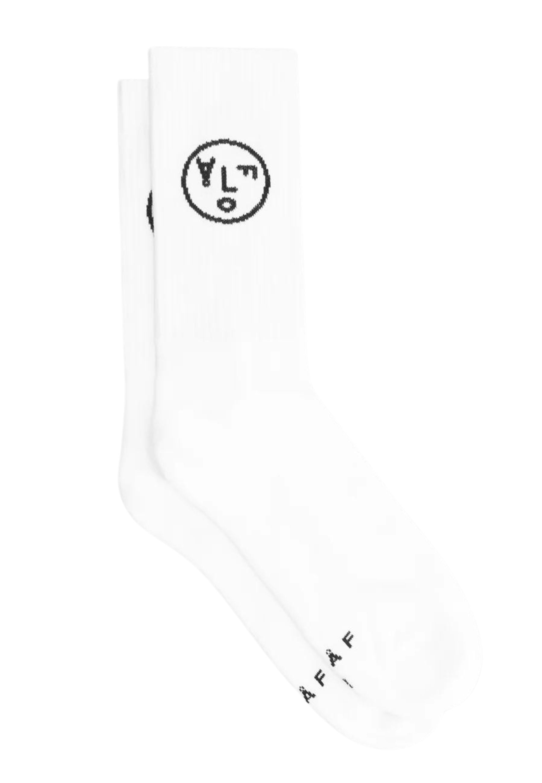 ØLÅF Sokken Wit Katoen One Size Face socks sokken wit