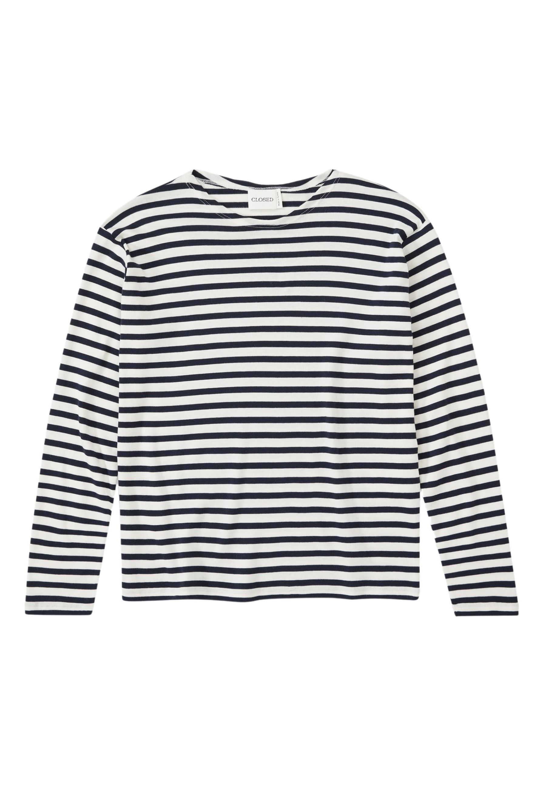 Closed Shirt Blauw Katoen maat L longsleeves blauw