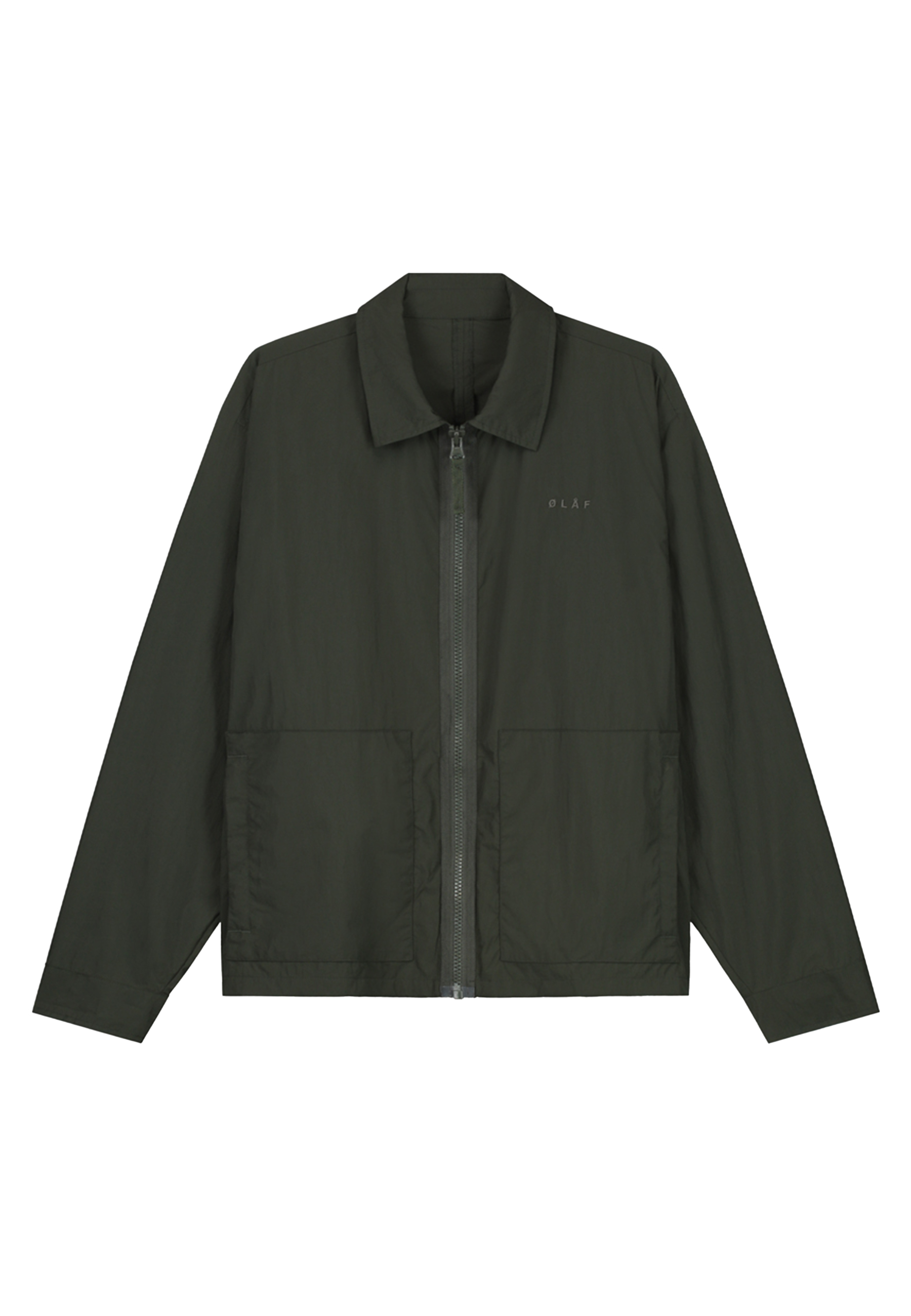 Jas Groen Crinkle nylon jackets groen
