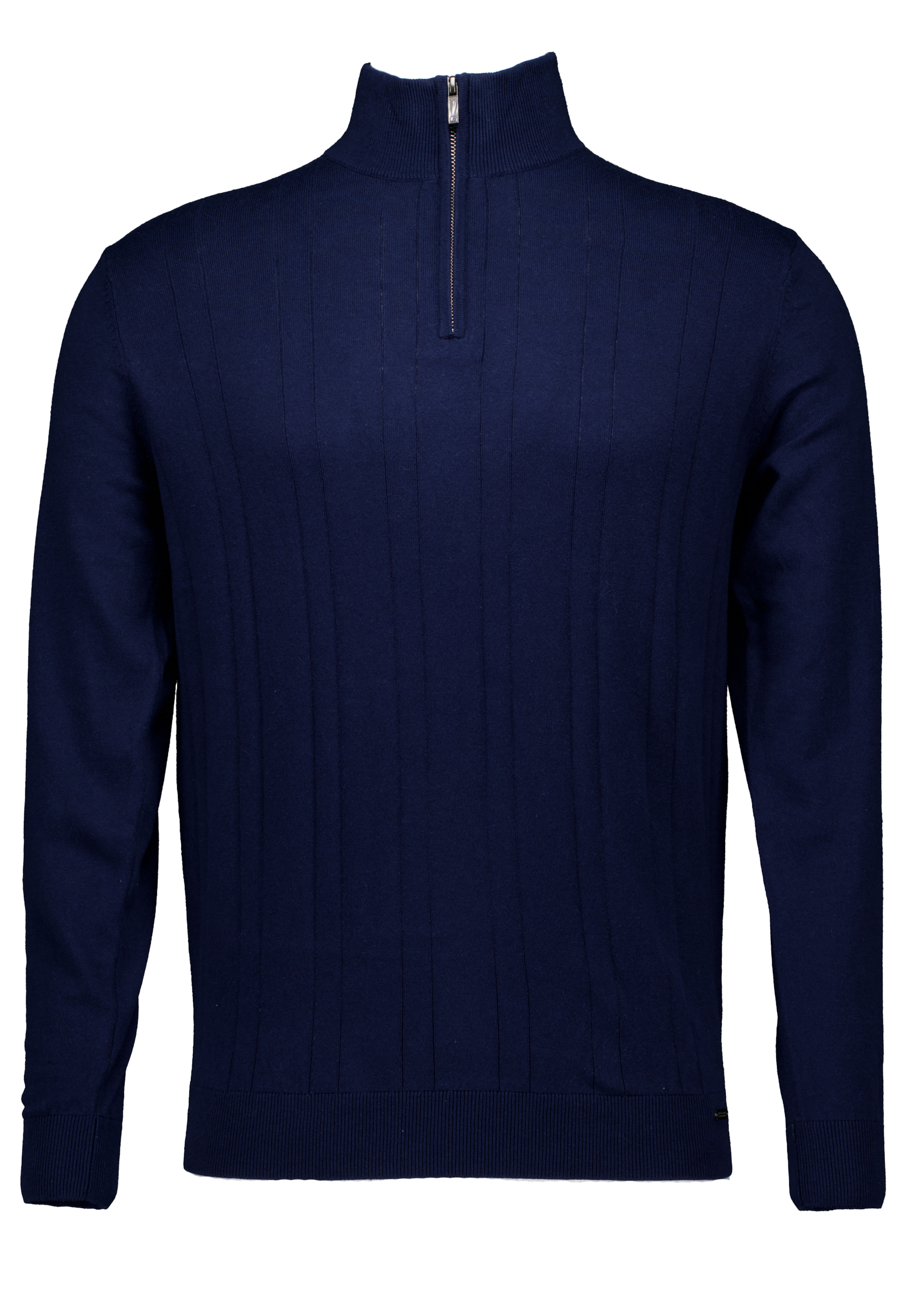 Trui Donkerblauw Turtle zip ls sweaters donkerblauw