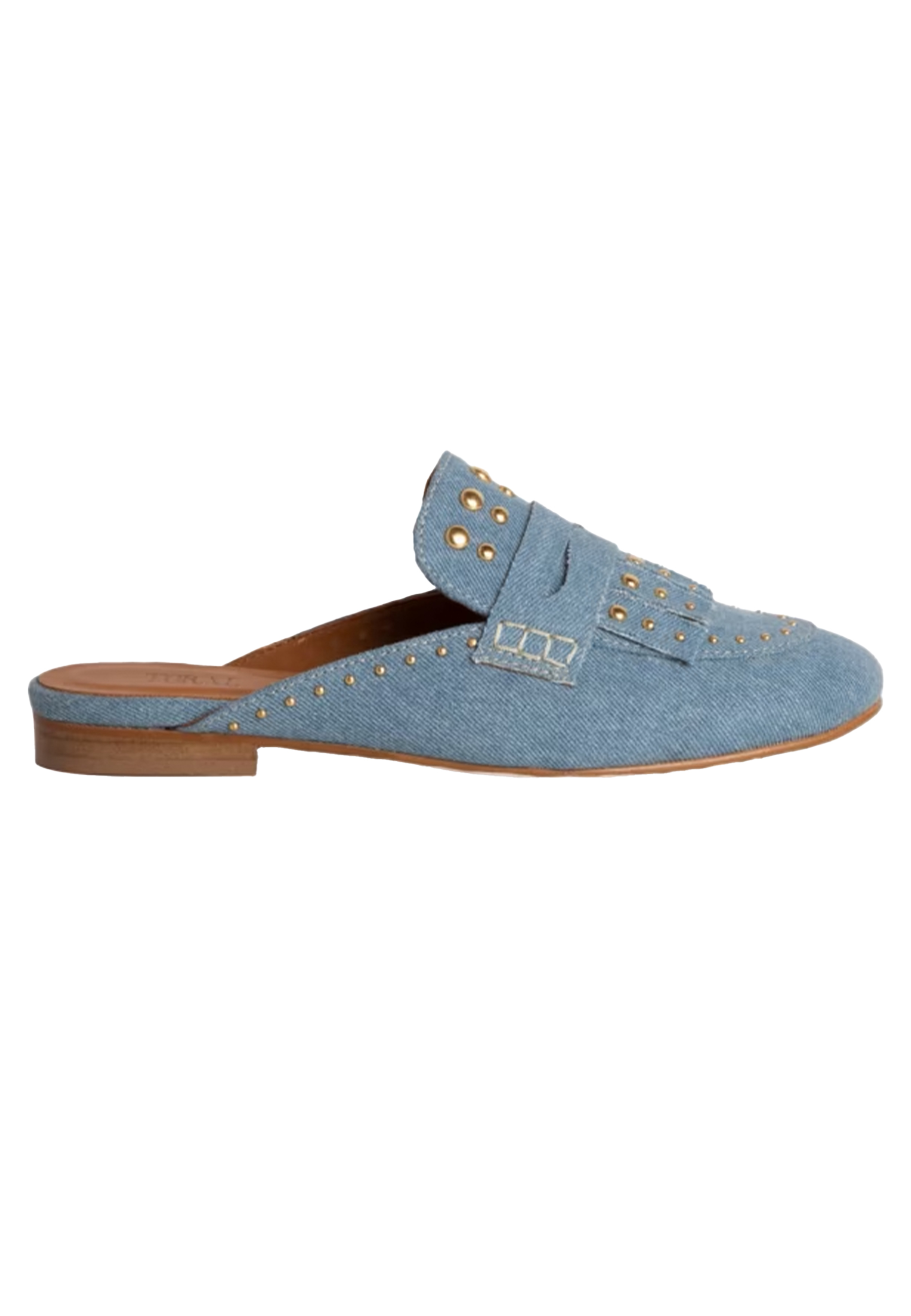 Blauw Camille slippers blauw