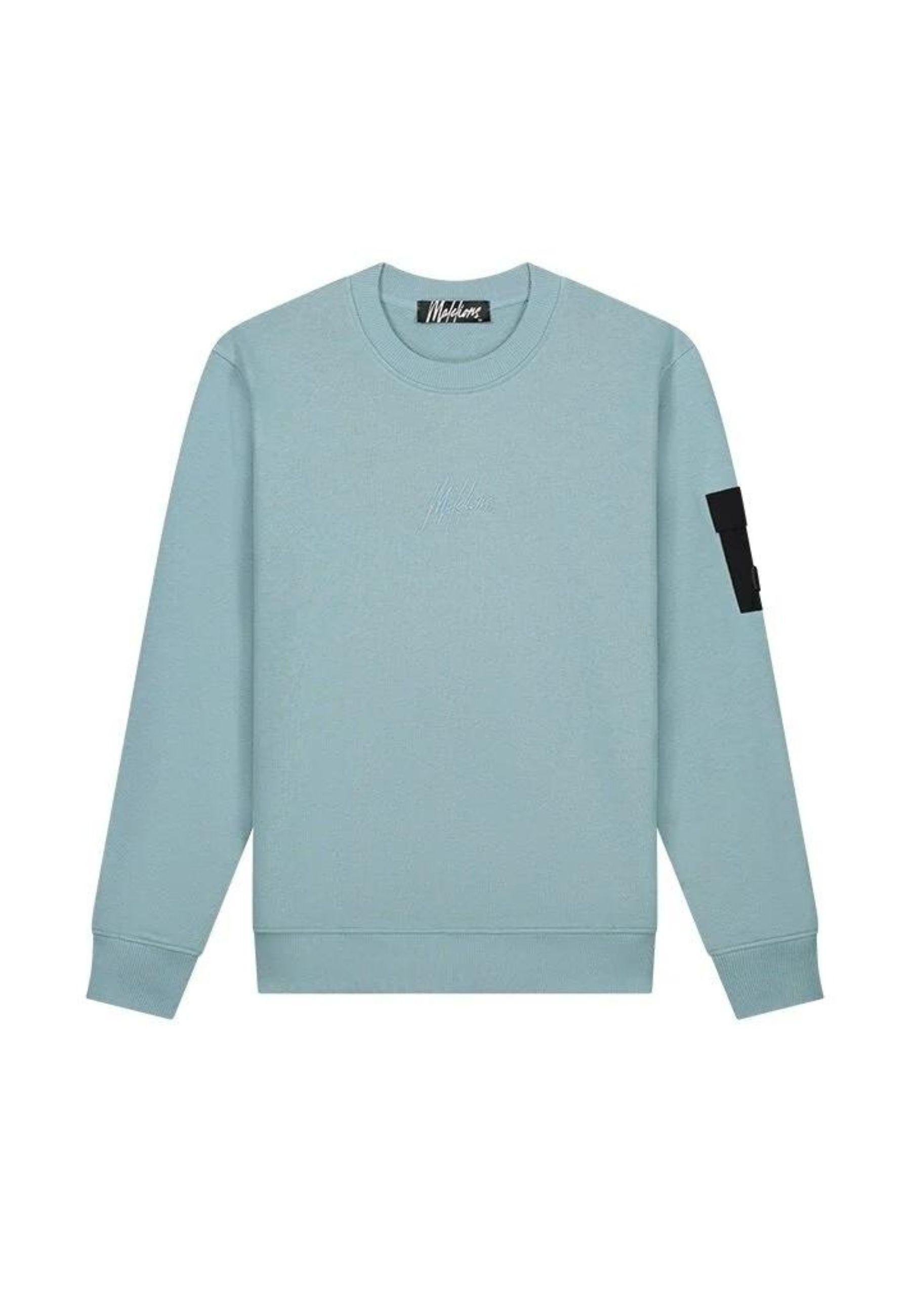Malelions Trui Blauw Katoen maat L Nylon pocket sweaters blauw