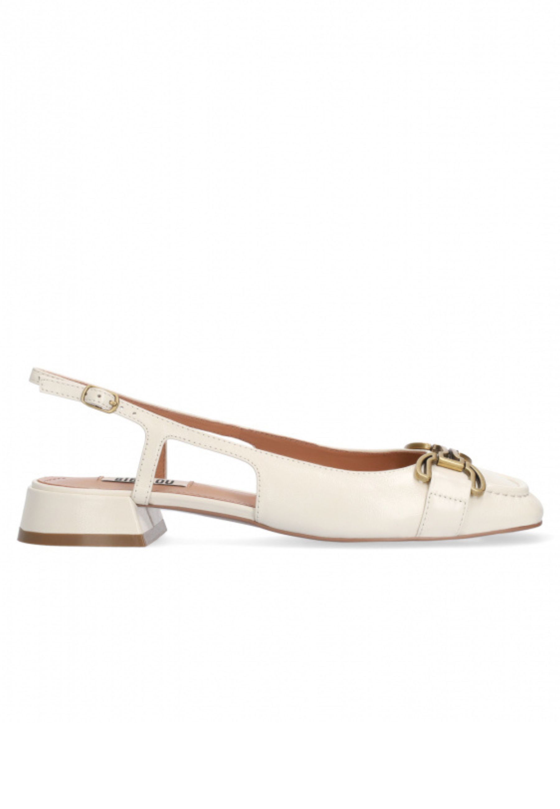 Bibi Lou Schoenen Creme Leer maat 39 Renée 25 loafers creme
