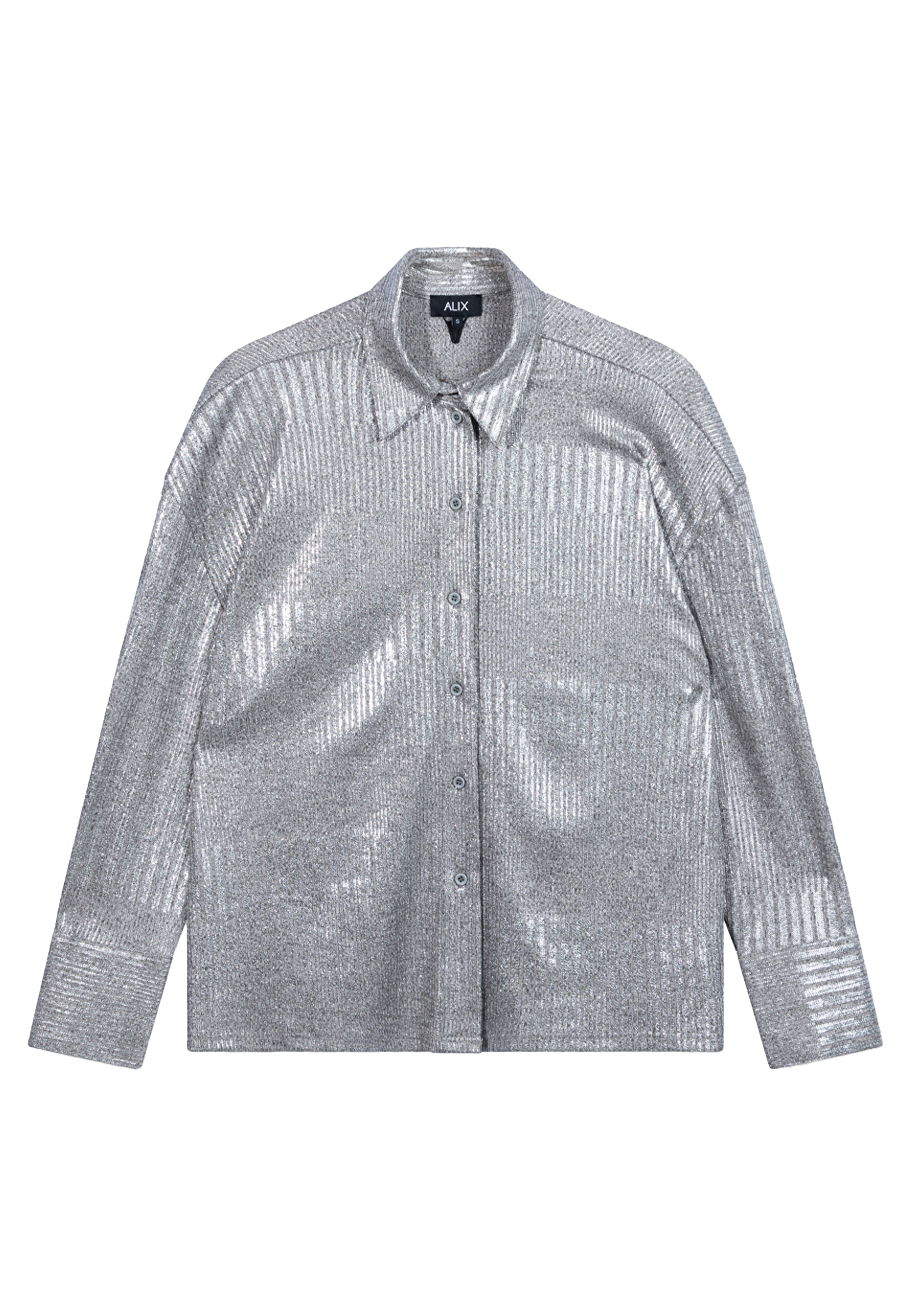 Blouse Zilver Foil blouses zilver