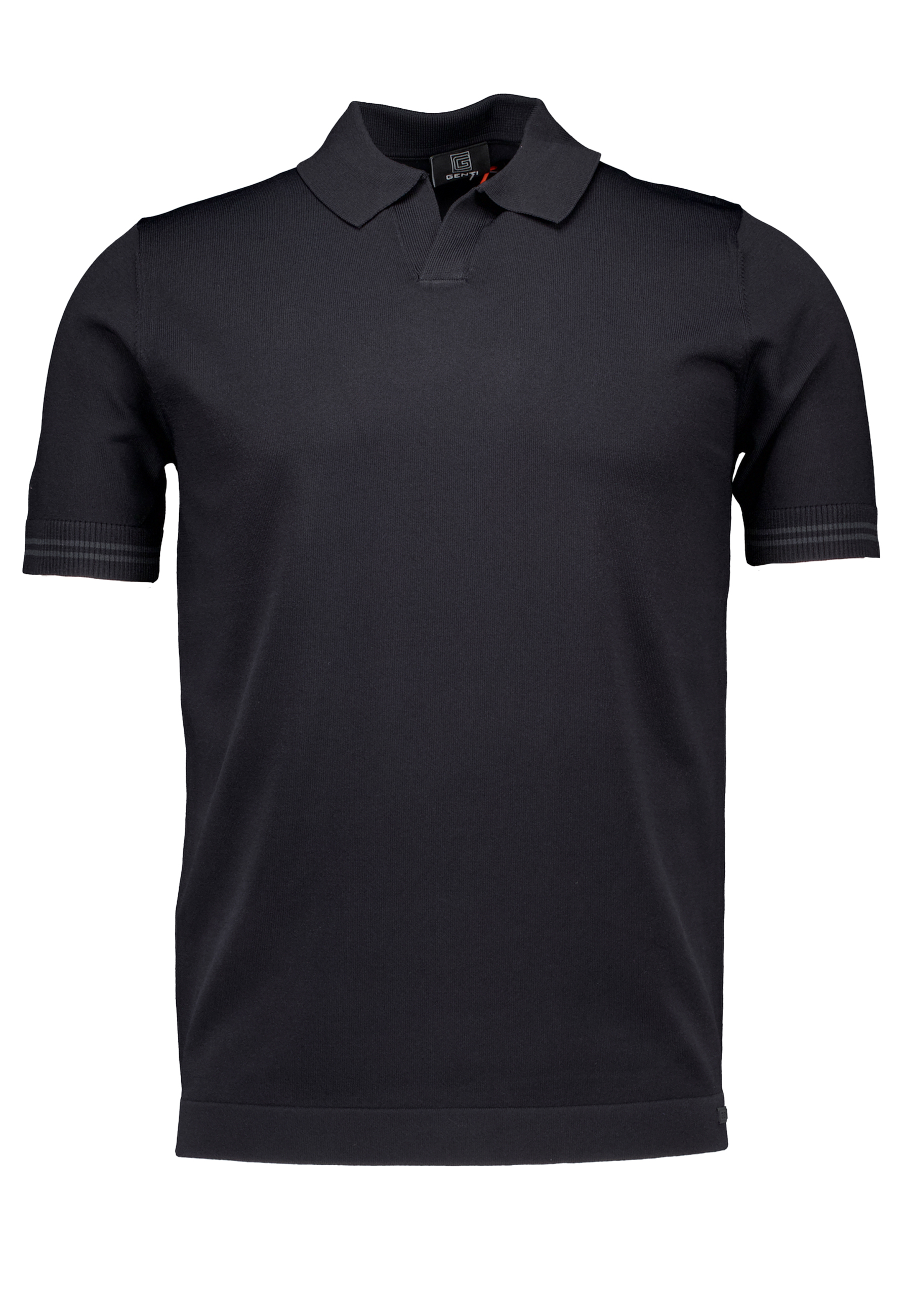 Shirt Zwart No buttons ss polos zwart